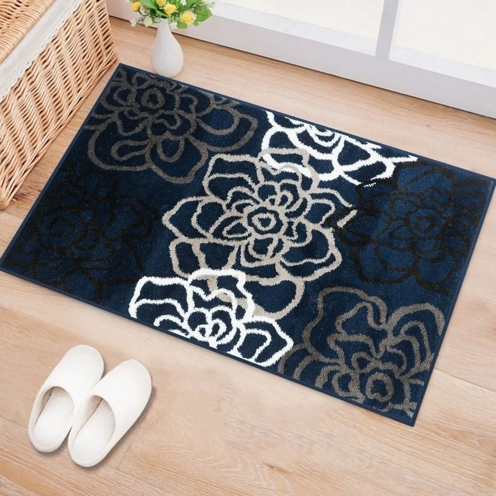 World Rug Gallery Contemporary Modern Floral Flowers Area Rug