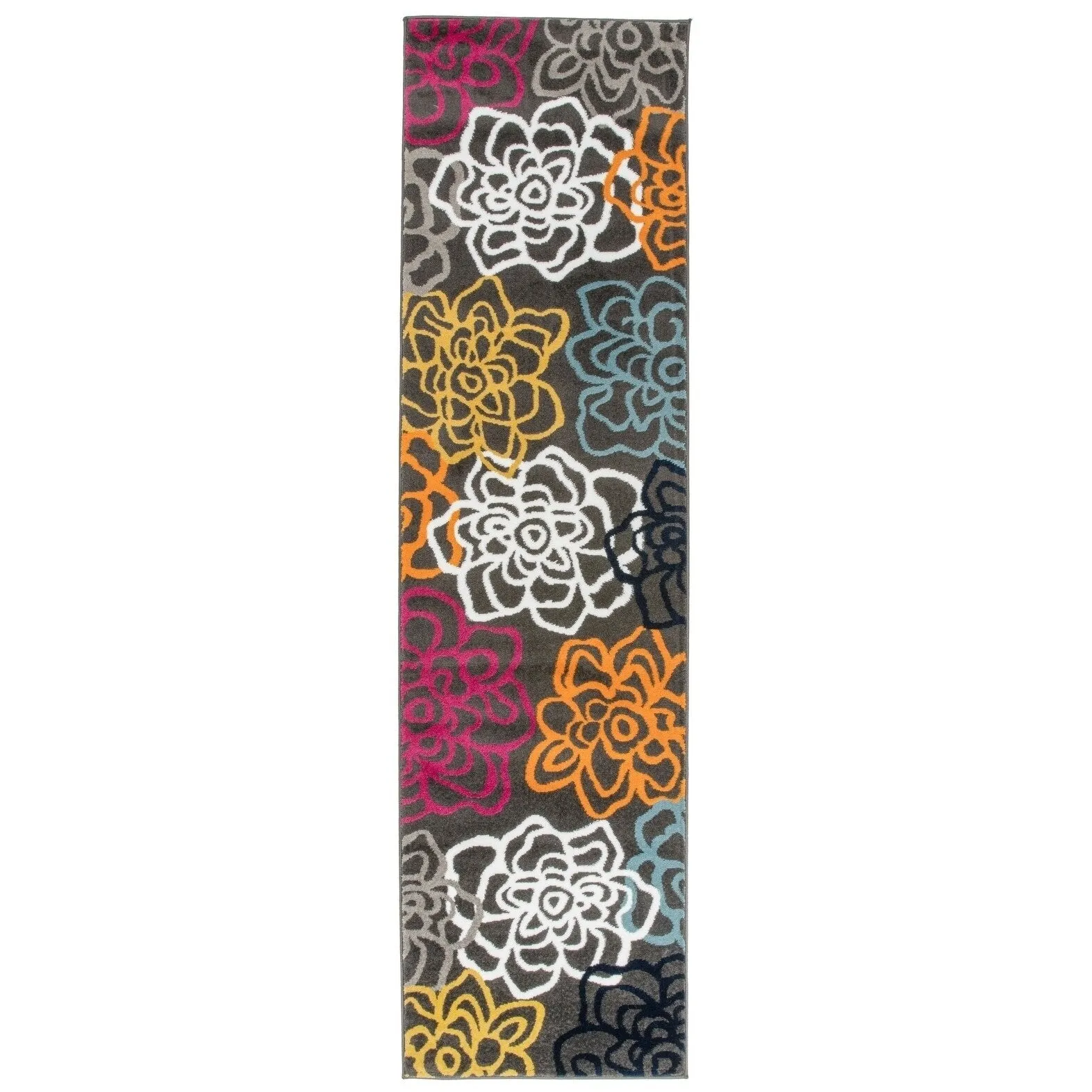 World Rug Gallery Contemporary Modern Floral Flowers Area Rug