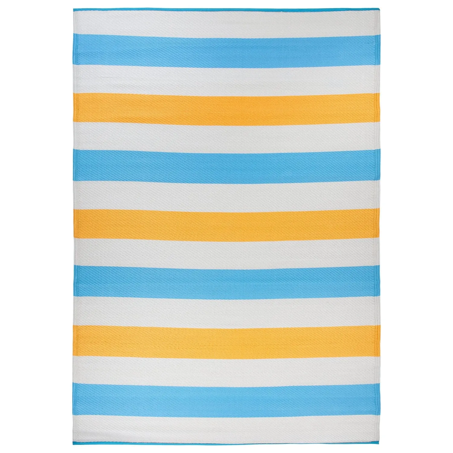 World Rug Gallery Contemporary Stripe Reversible Recycled Plastic Outdoor Rugs