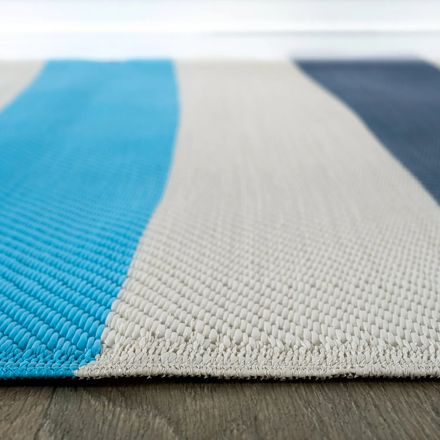 World Rug Gallery Contemporary Stripe Reversible Recycled Plastic Outdoor Rugs