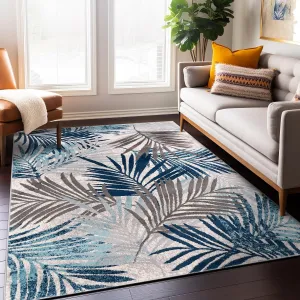 World Rug Gallery Edinburgh Floral Leaves Area Rug