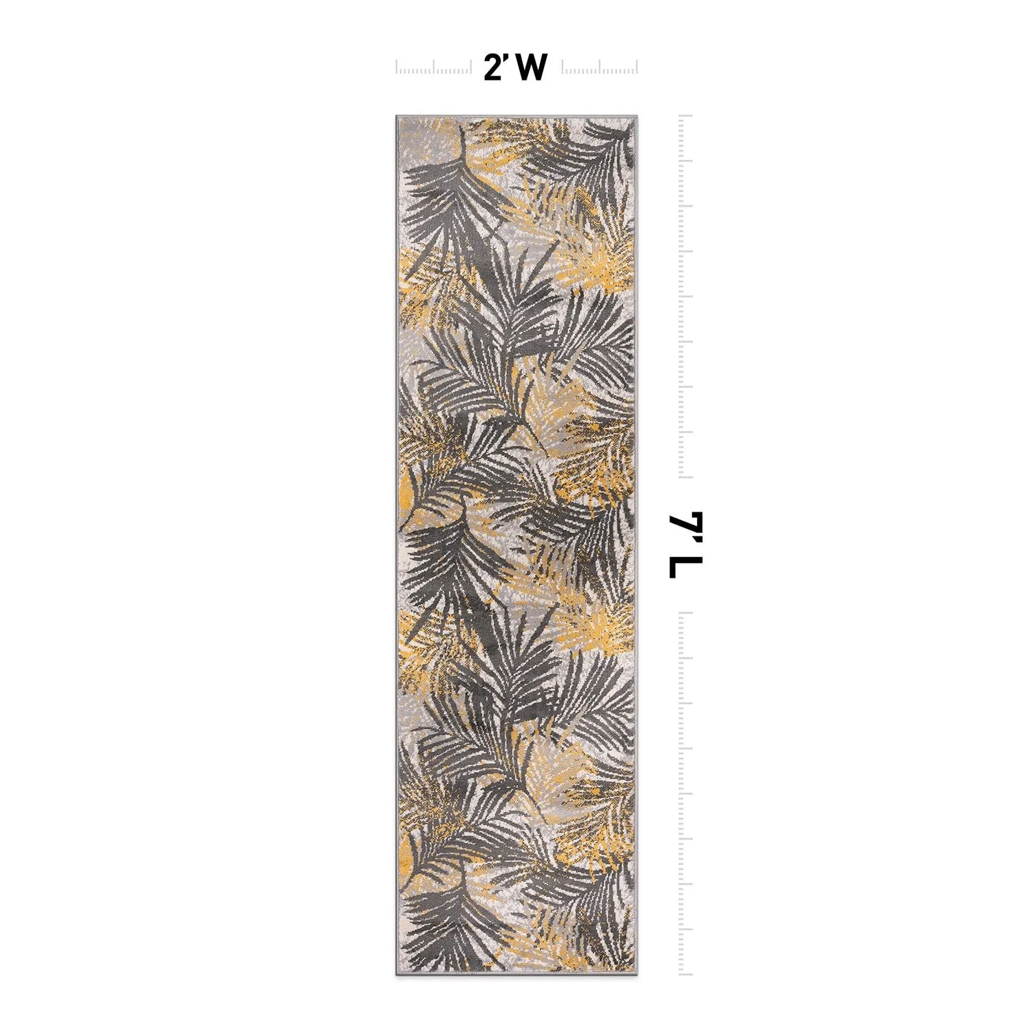 World Rug Gallery Edinburgh Floral Leaves Area Rug
