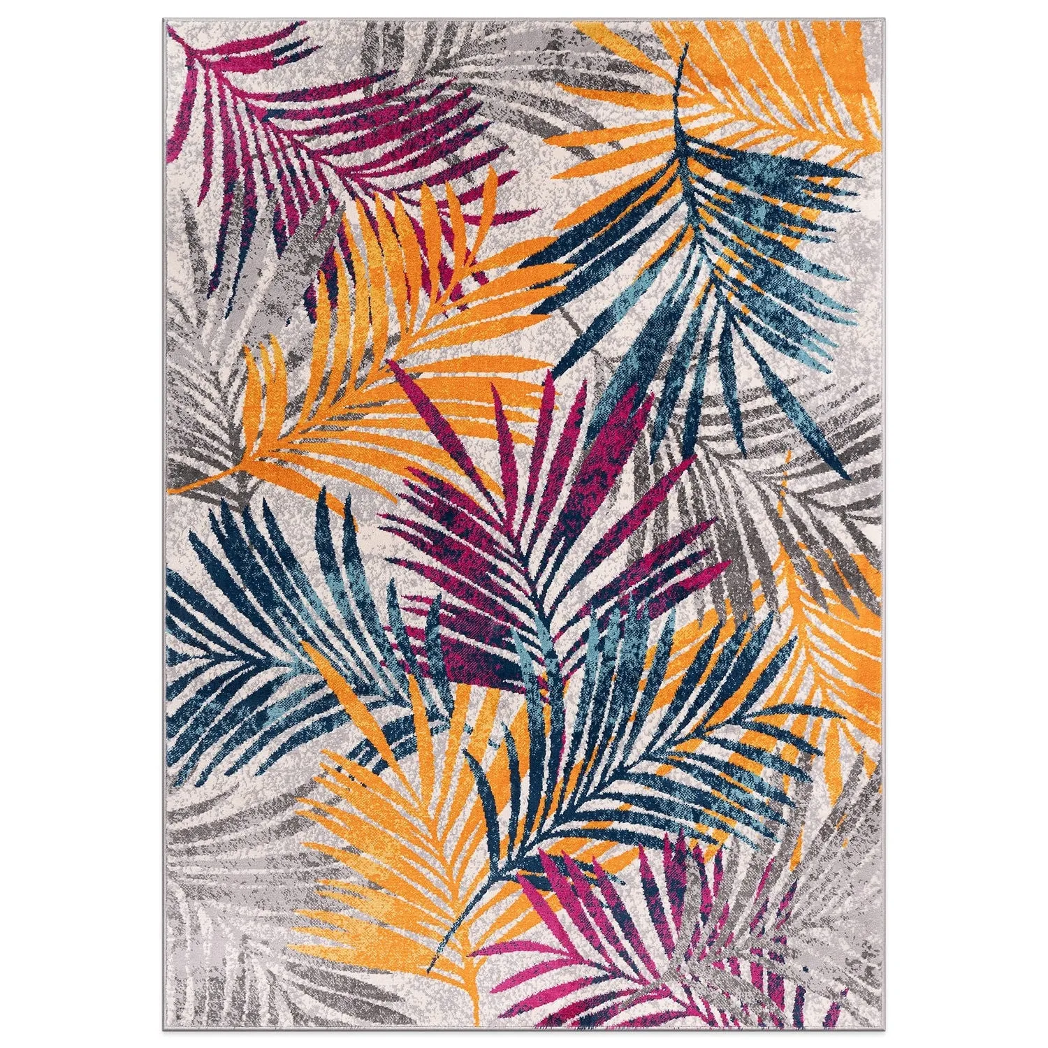 World Rug Gallery Edinburgh Floral Leaves Area Rug