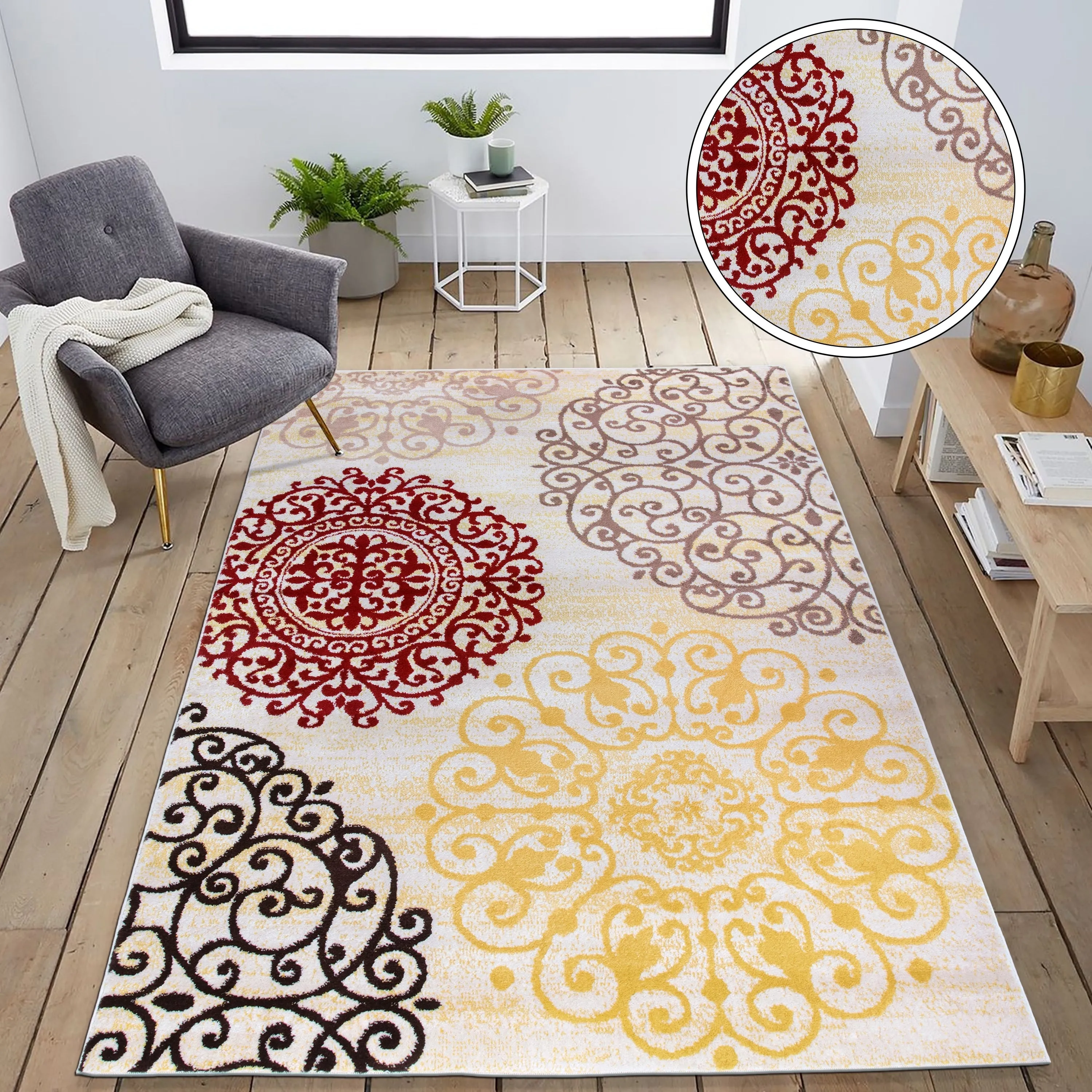 World Rug Gallery Floral Area Rug