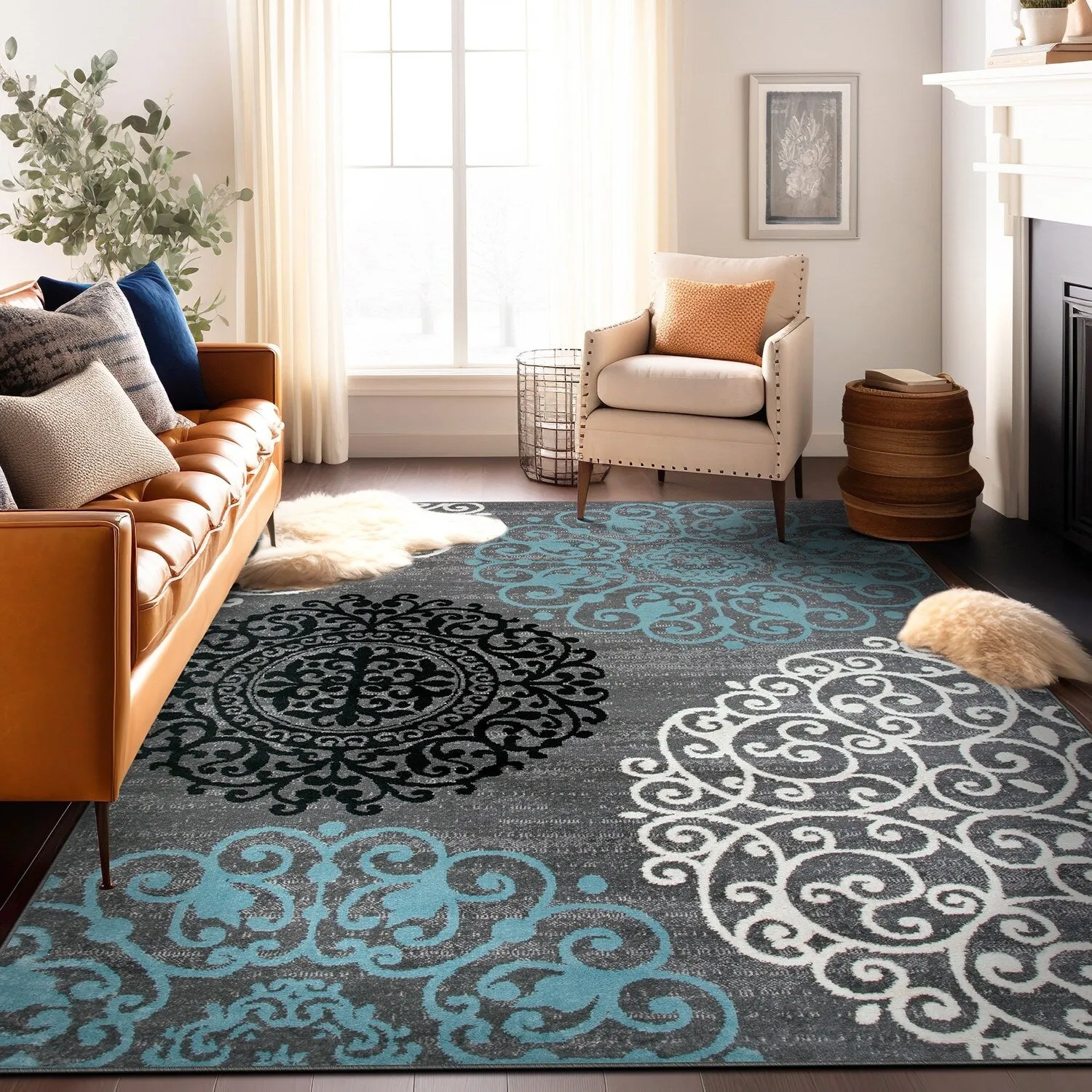 World Rug Gallery Floral Area Rug