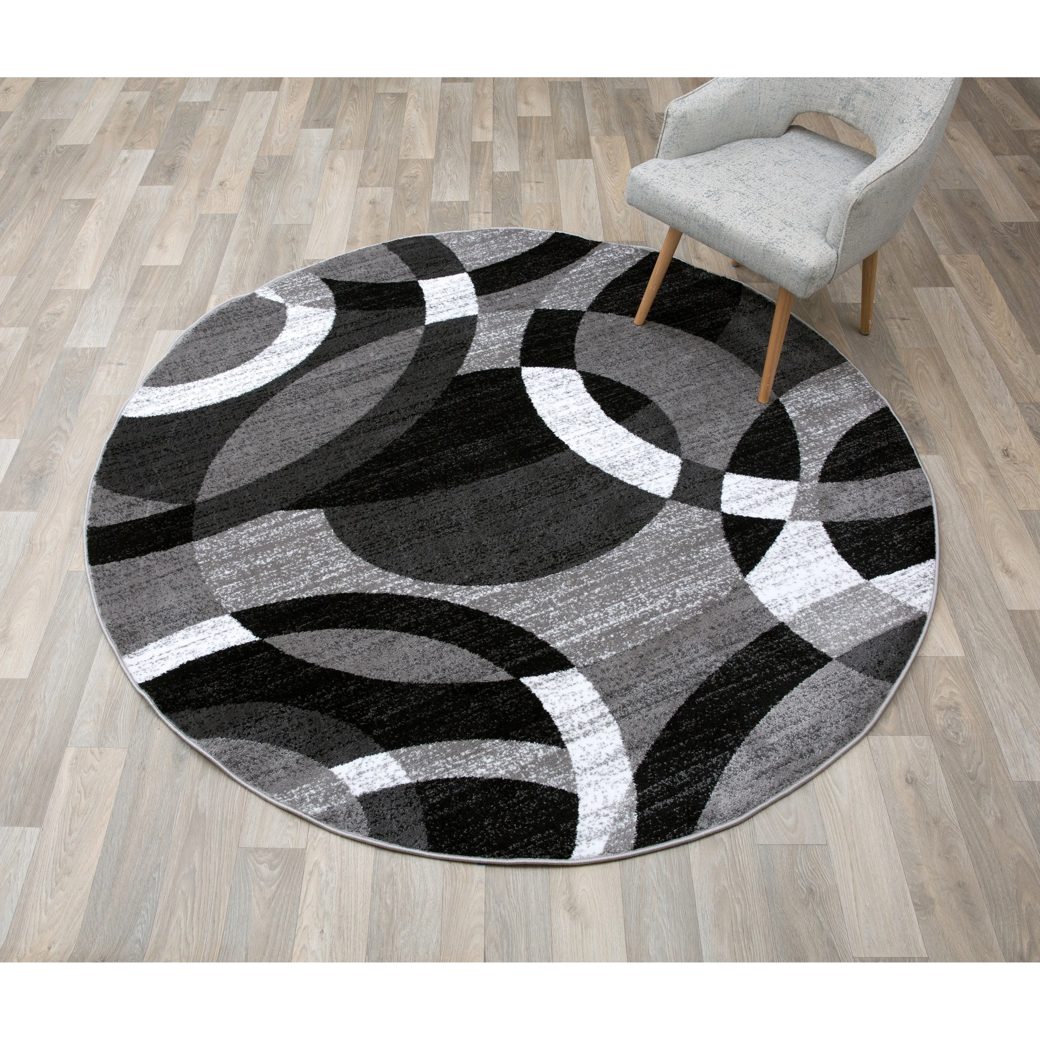 World Rug Gallery Geometric Circles Area Rug
