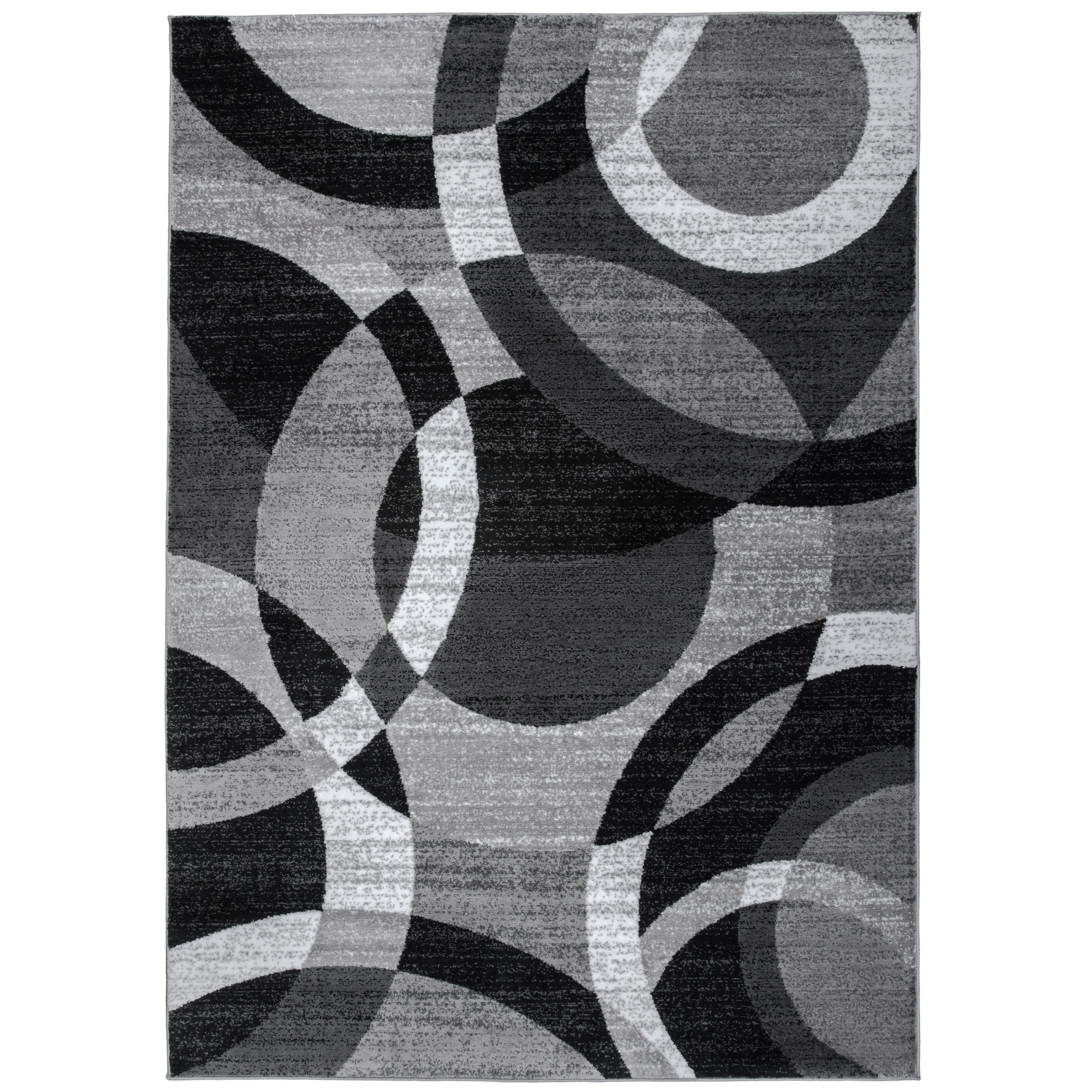 World Rug Gallery Geometric Circles Area Rug