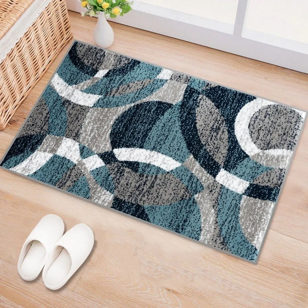World Rug Gallery Geometric Circles Area Rug