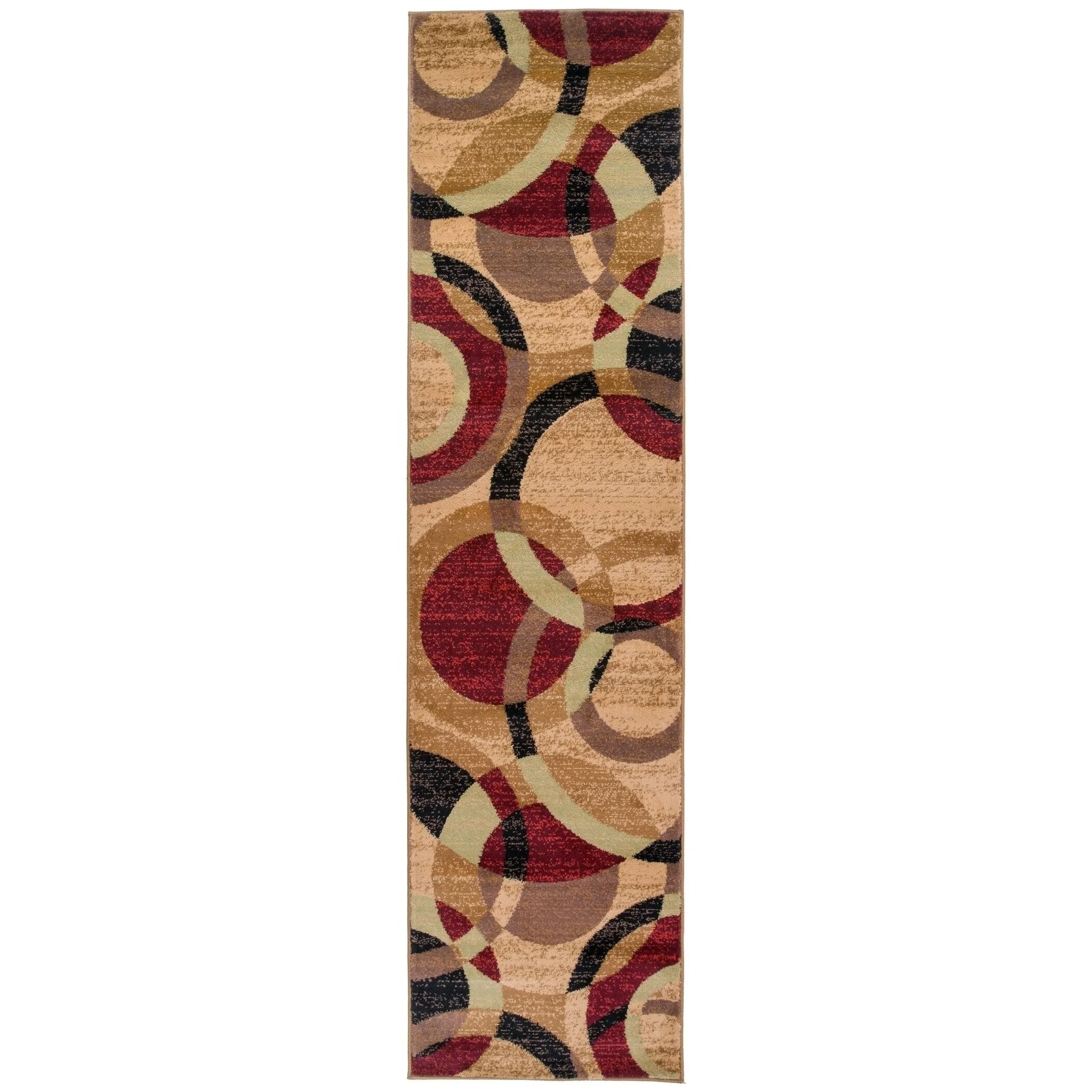 World Rug Gallery Geometric Circles Area Rug