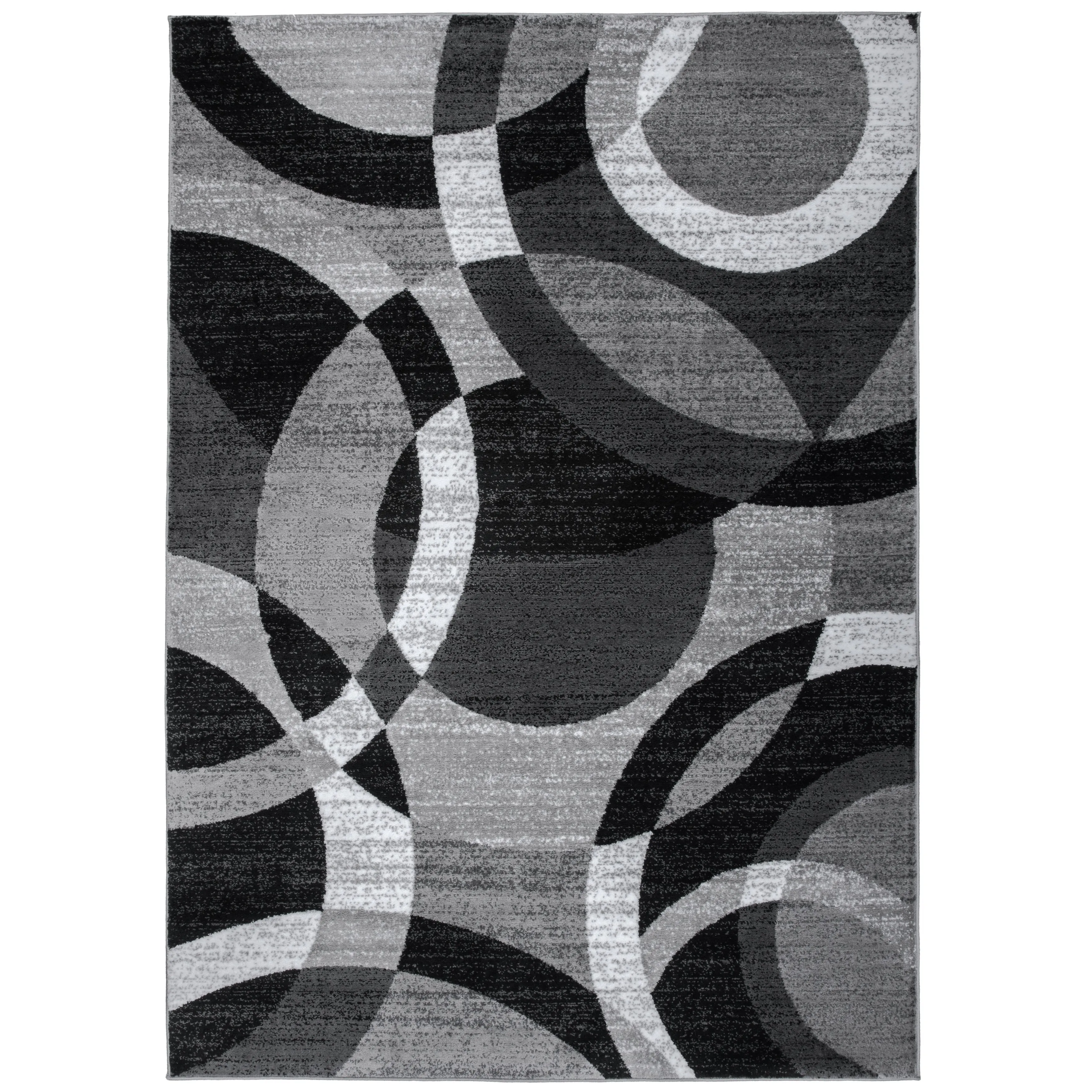 World Rug Gallery Geometric Circles Area Rug