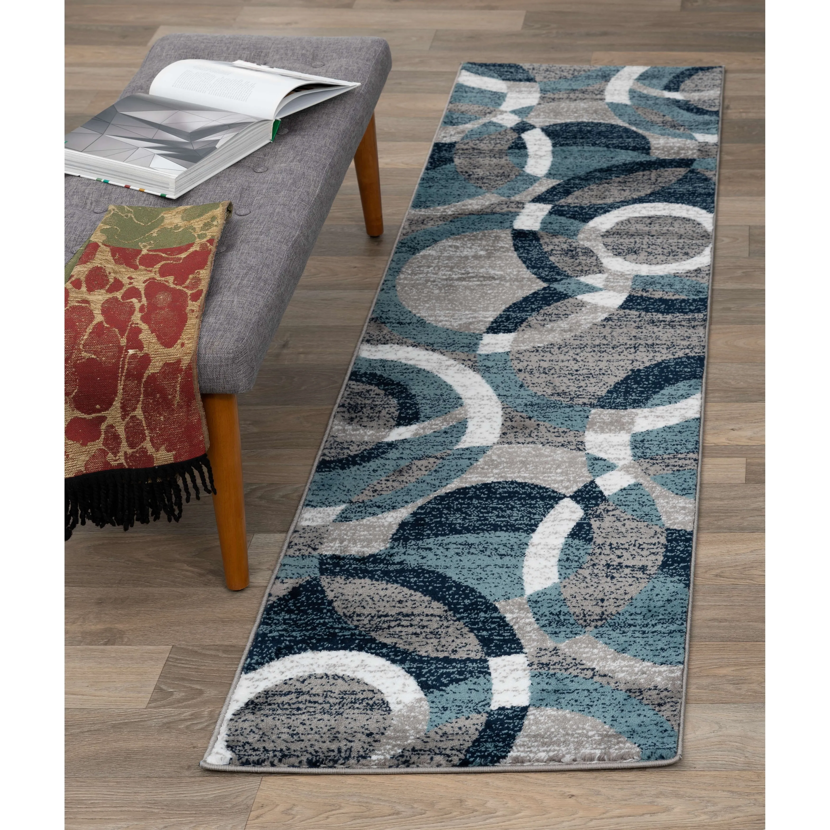 World Rug Gallery Geometric Circles Area Rug