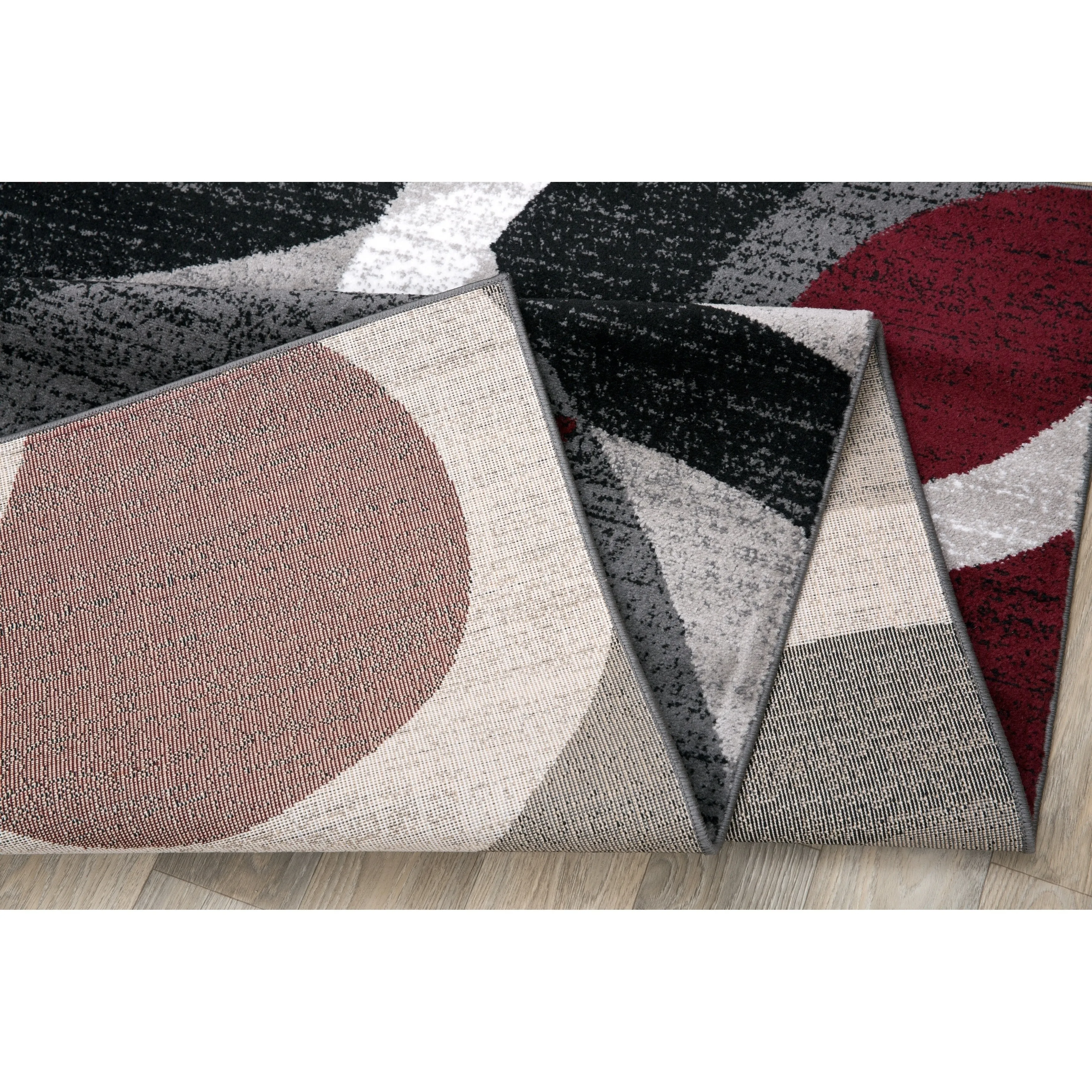 World Rug Gallery Geometric Circles Area Rug