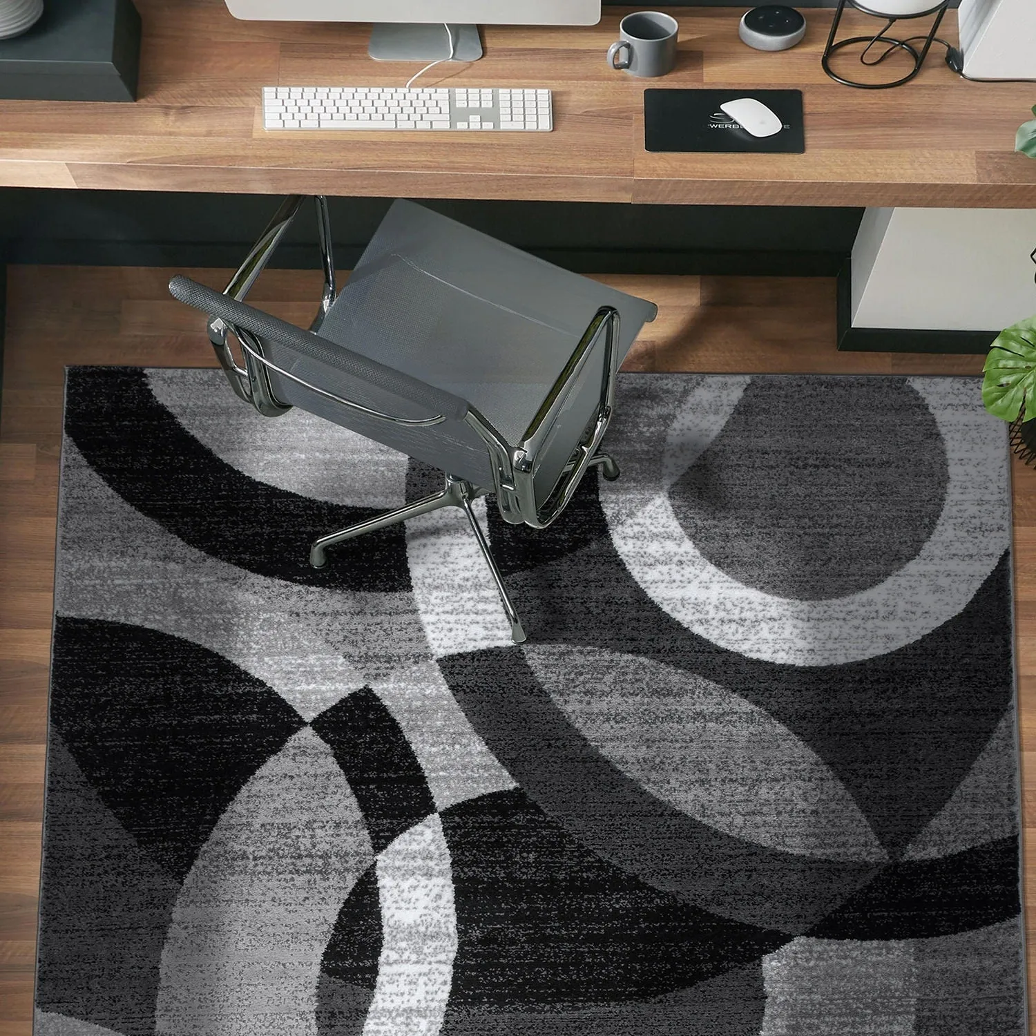 World Rug Gallery Geometric Circles Area Rug