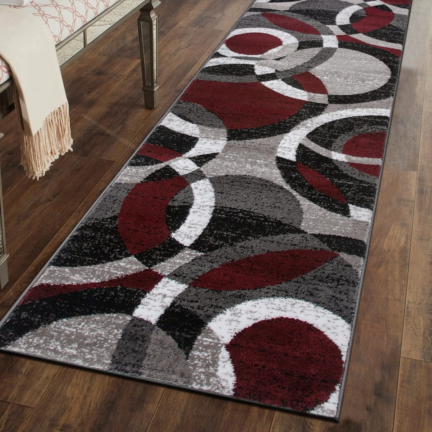 World Rug Gallery Geometric Circles Area Rug