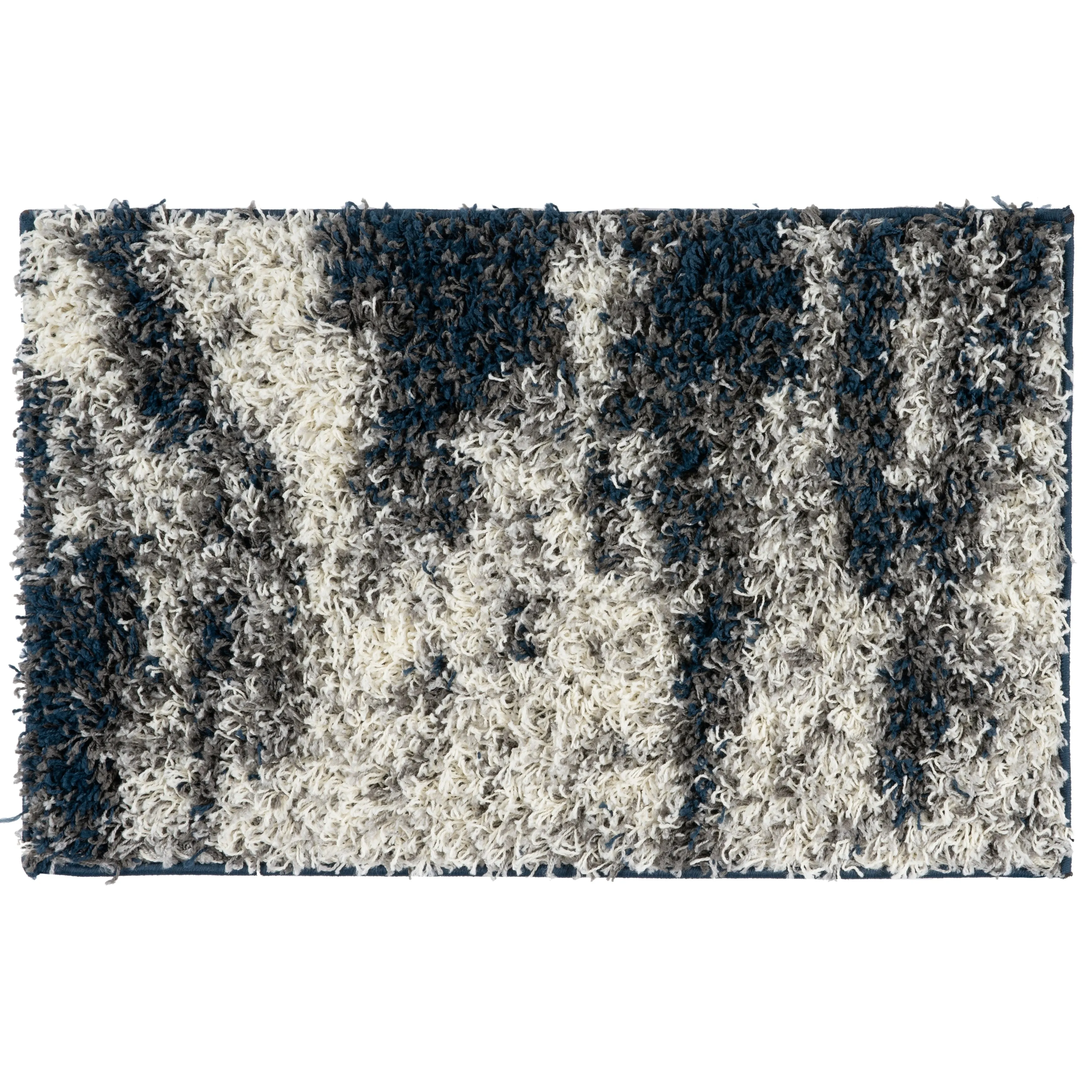World Rug Gallery Modern Abstract Design Plush Shag Area Rug