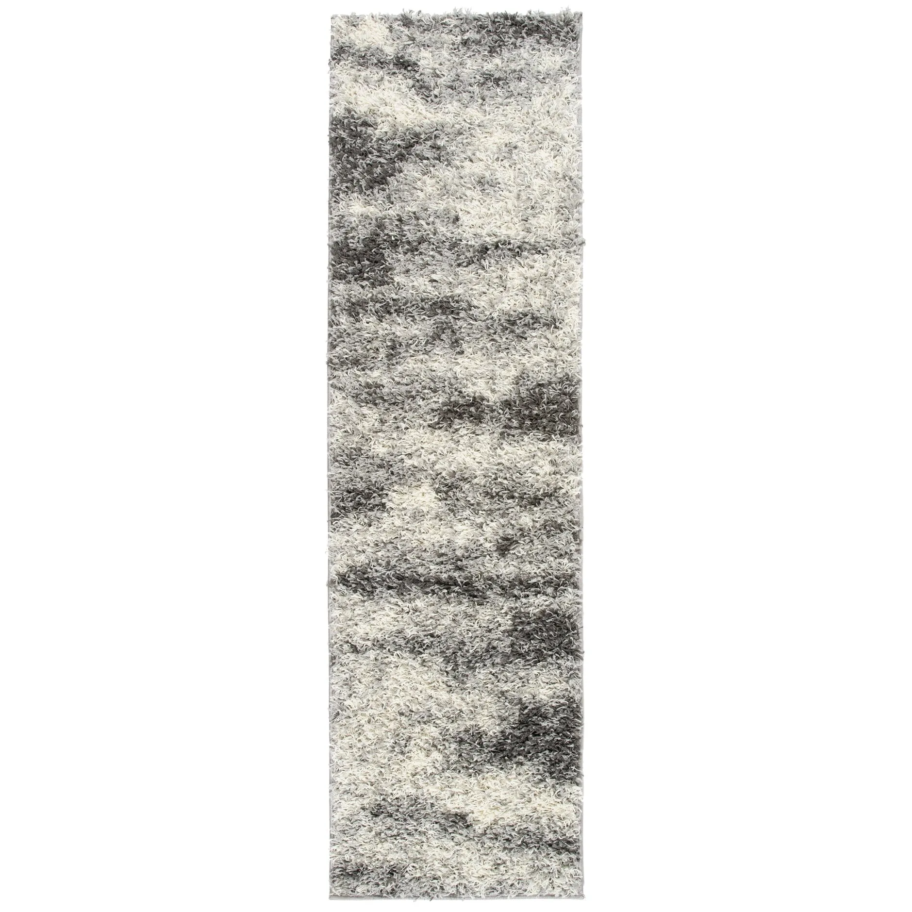 World Rug Gallery Modern Abstract Design Plush Shag Area Rug