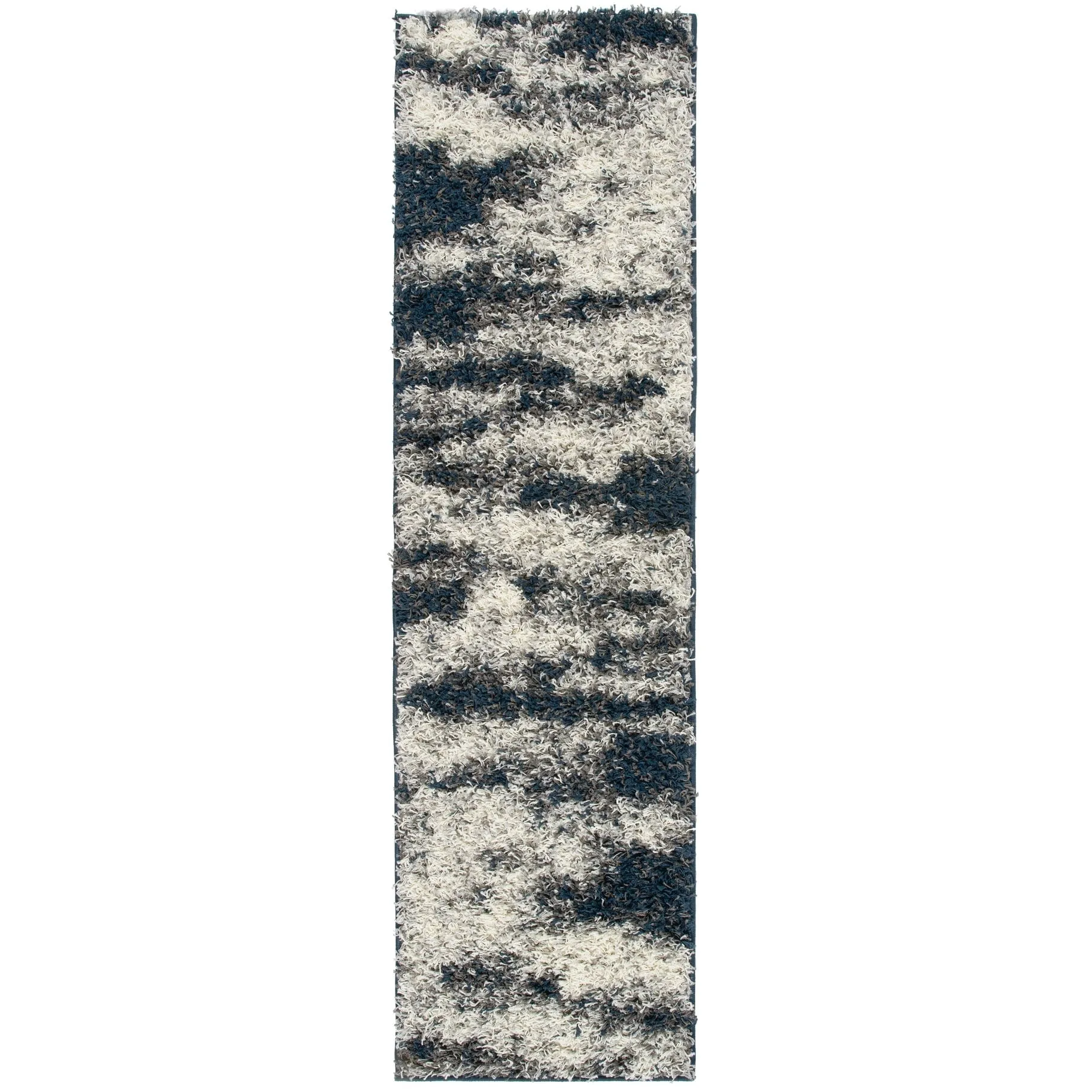 World Rug Gallery Modern Abstract Design Plush Shag Area Rug