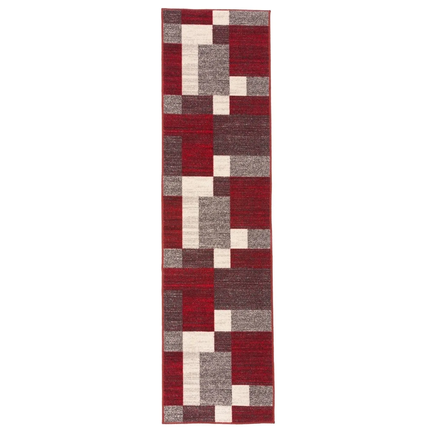 World Rug Gallery Modern Boxes Design Non-slip (Non-skid) Area Rug