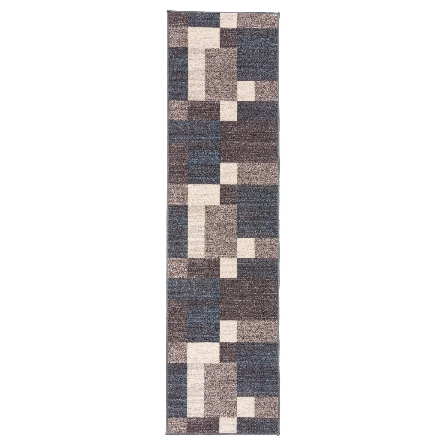 World Rug Gallery Modern Boxes Design Non-slip (Non-skid) Area Rug