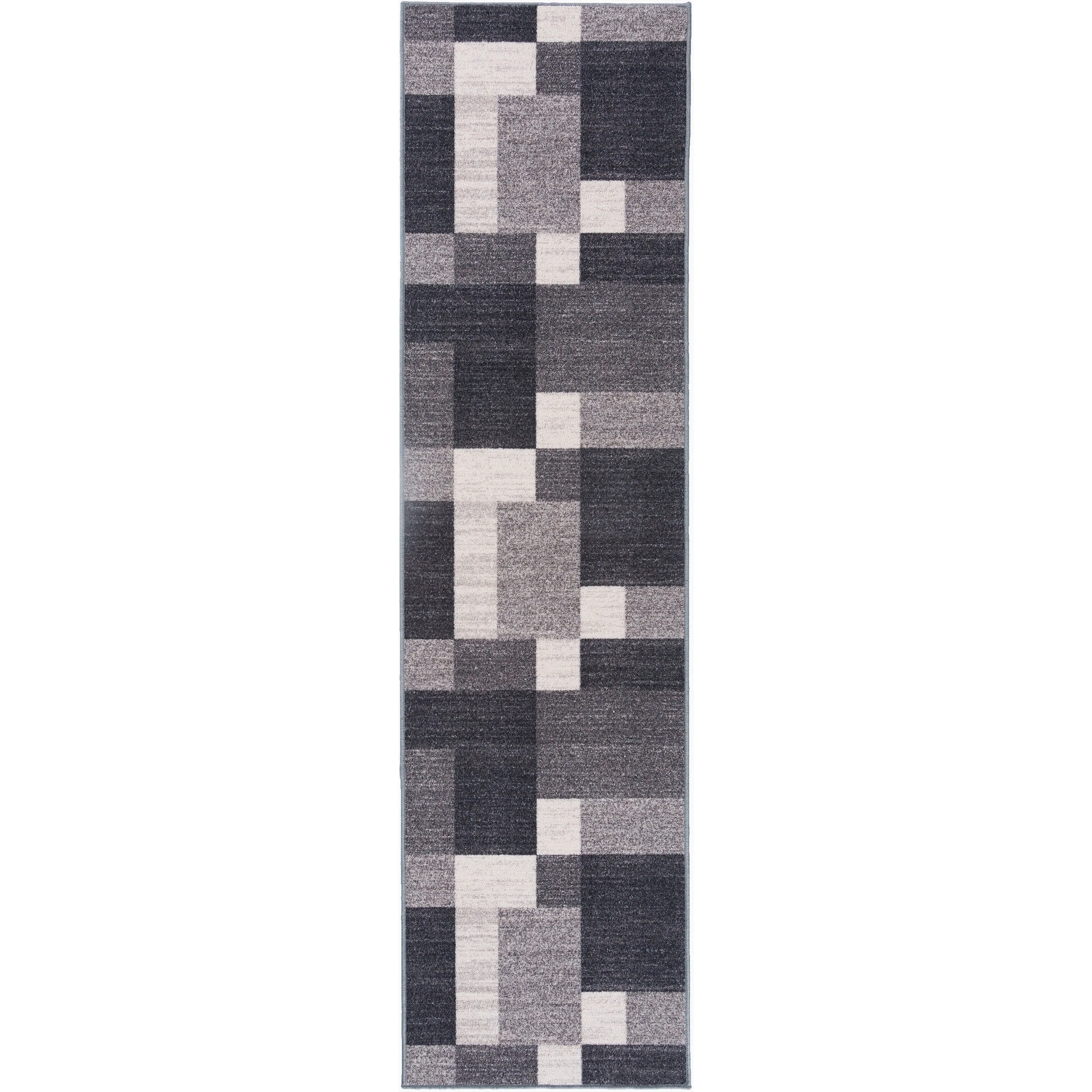 World Rug Gallery Modern Boxes Design Non-slip (Non-skid) Area Rug