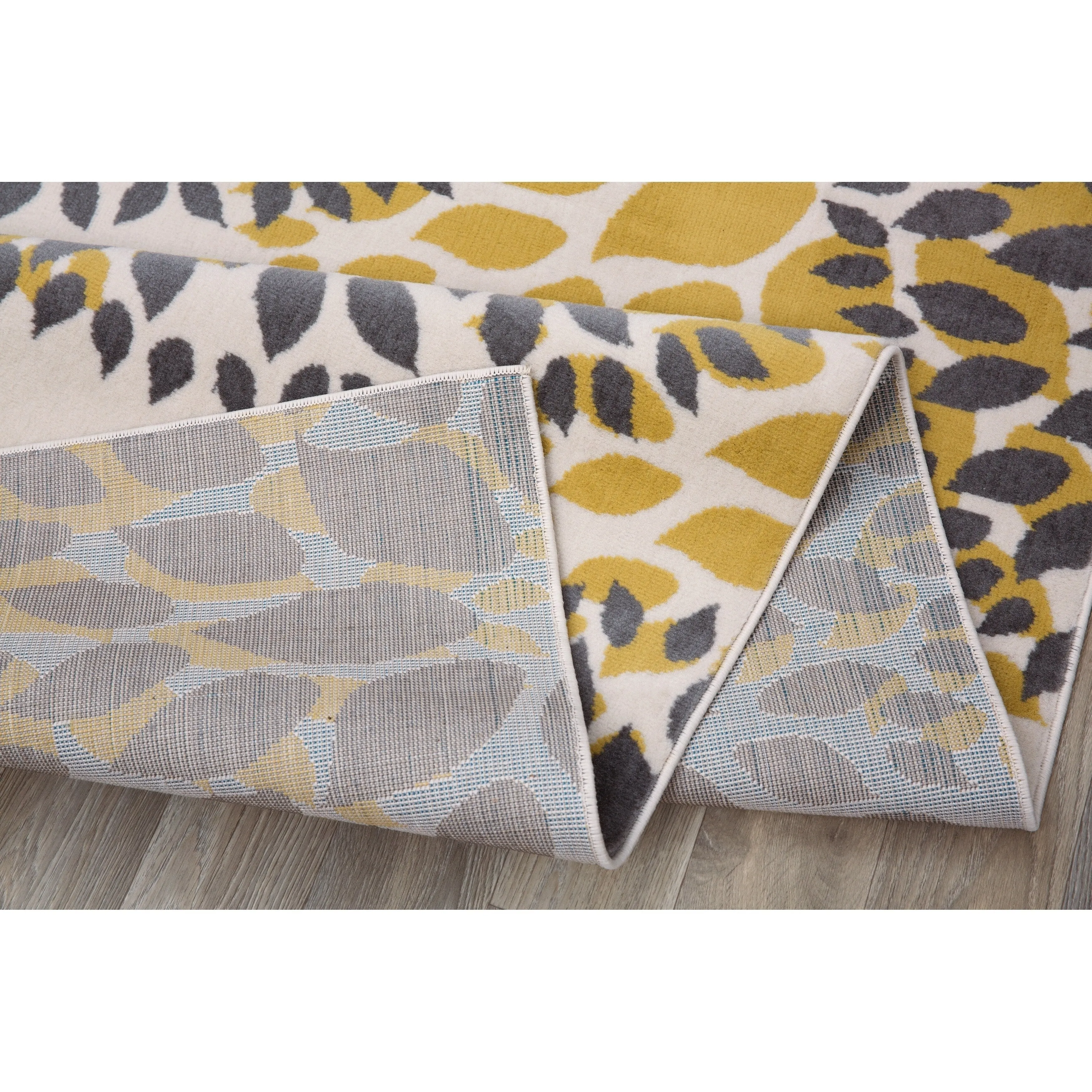 World Rug Gallery Modern Floral Circles Area Rug