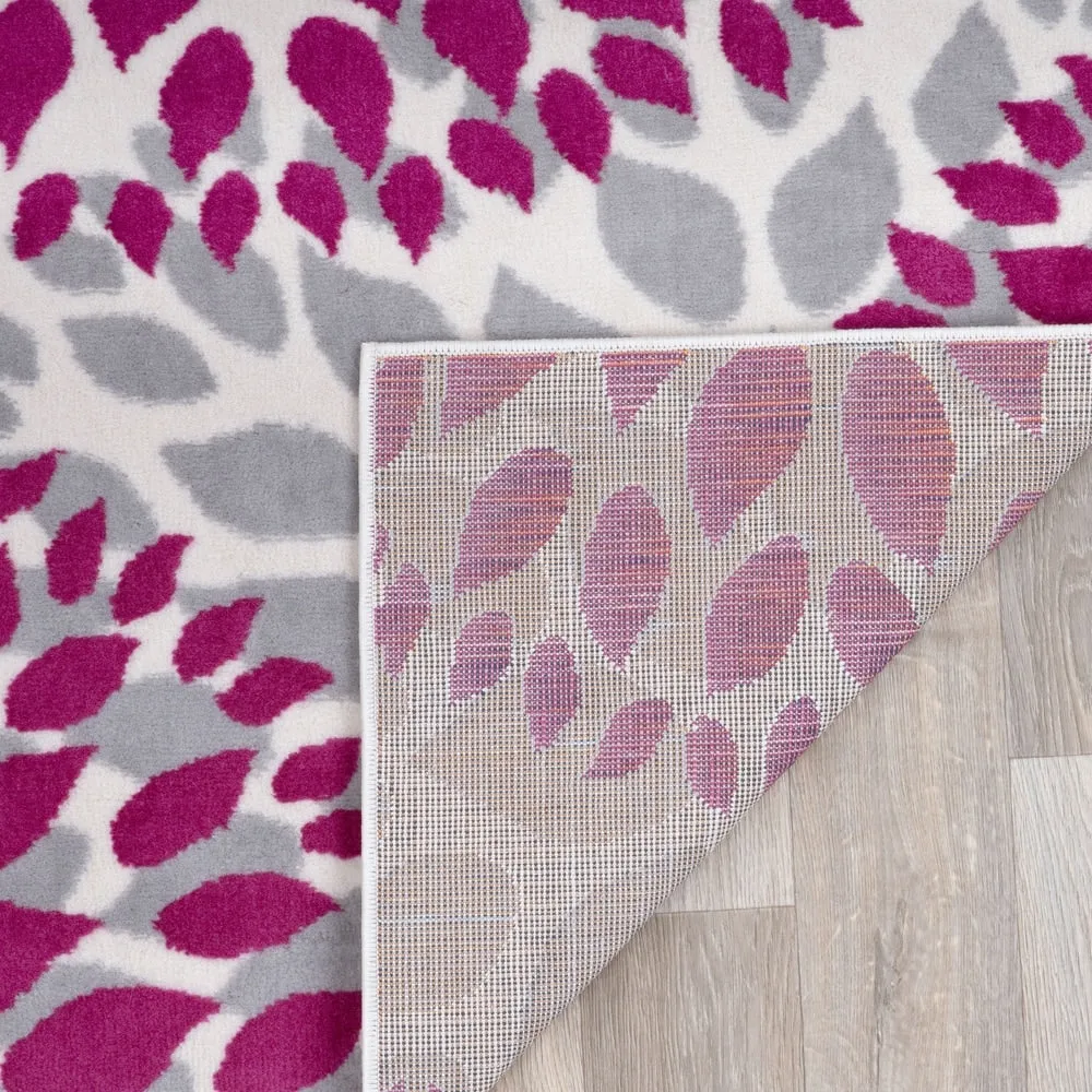 World Rug Gallery Modern Floral Circles Area Rug