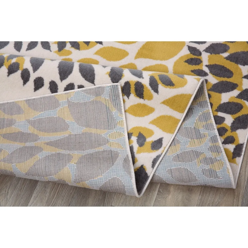 World Rug Gallery Modern Floral Circles Area Rug