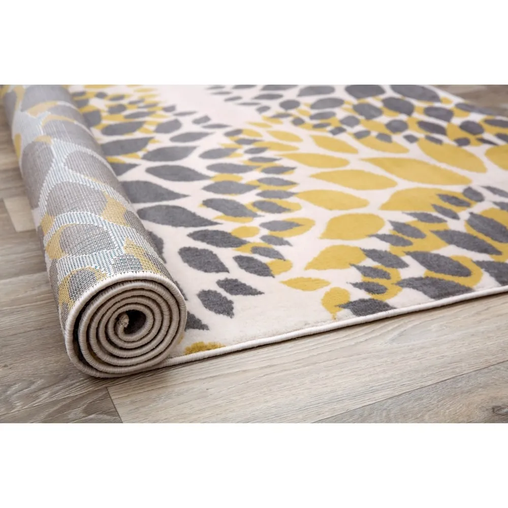 World Rug Gallery Modern Floral Circles Area Rug