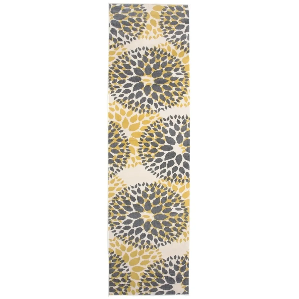 World Rug Gallery Modern Floral Circles Area Rug