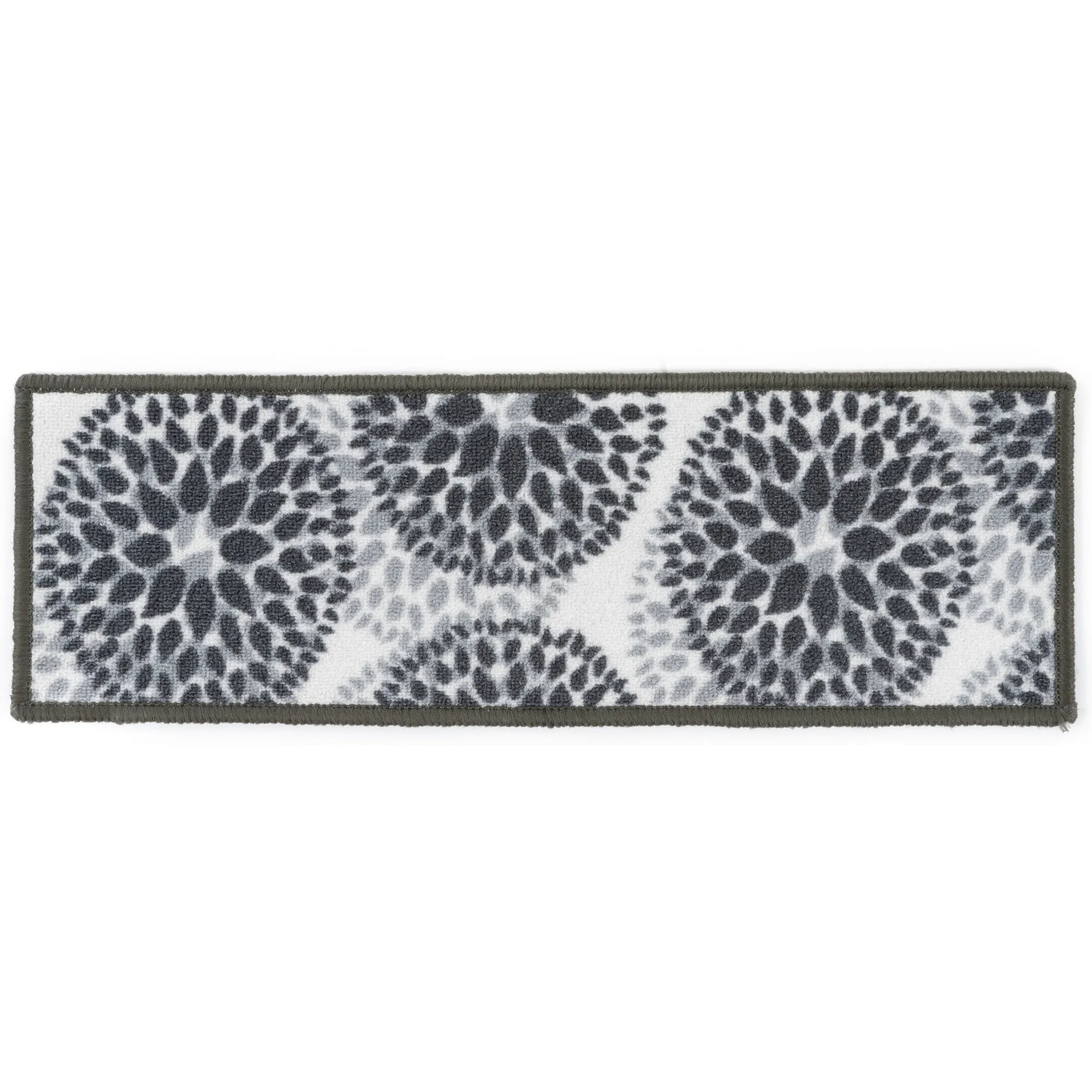 World Rug Gallery Modern Floral Circles Non-Slip Stair Treads