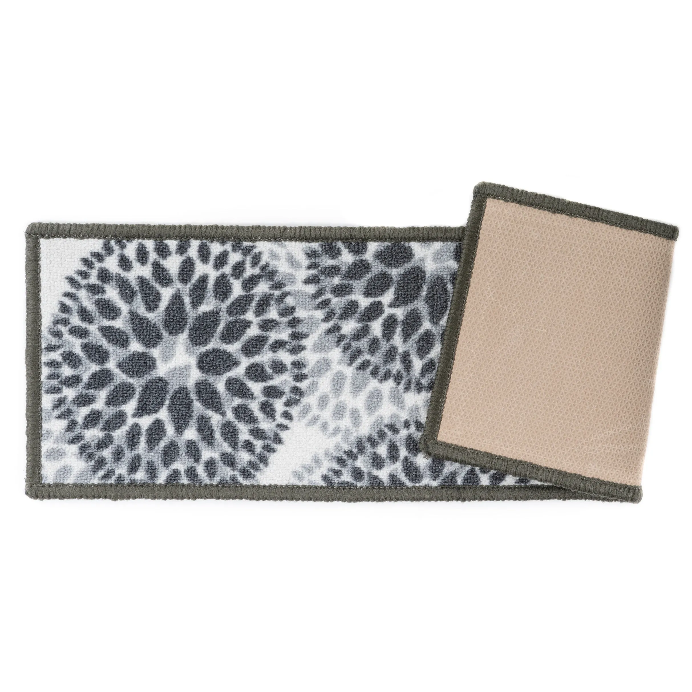 World Rug Gallery Modern Floral Circles Non-Slip Stair Treads