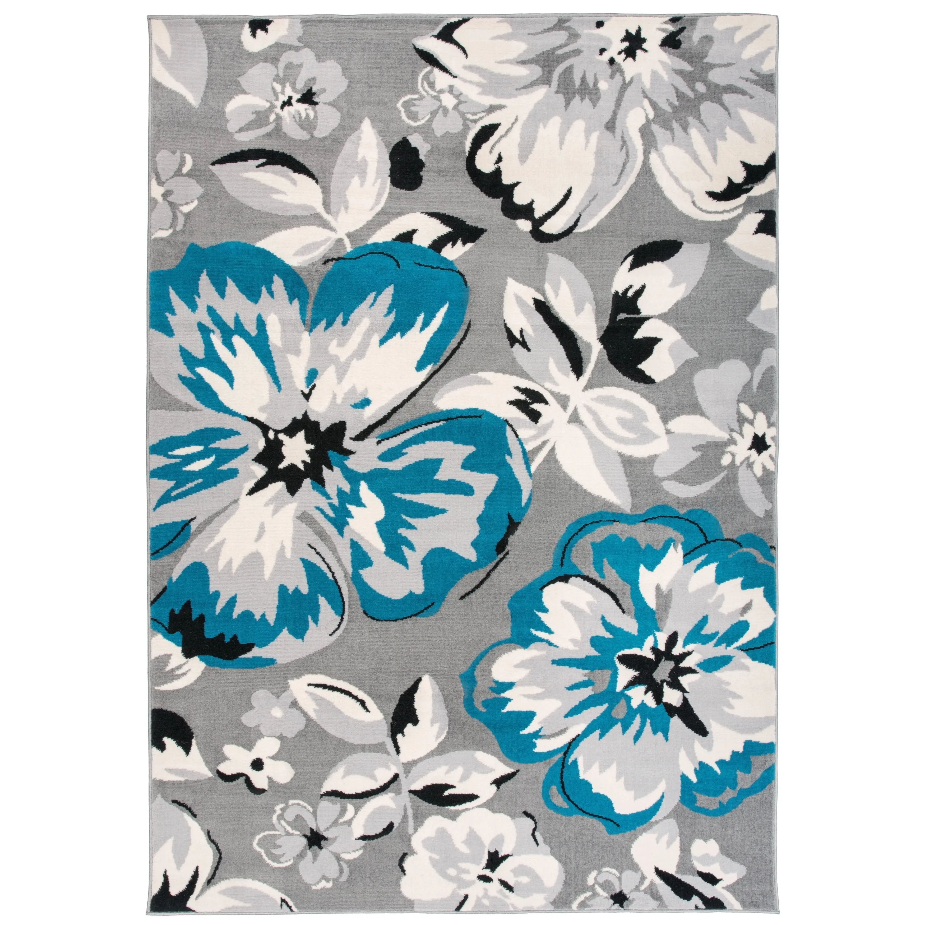 World Rug Gallery Modern Floral Design Area Rug