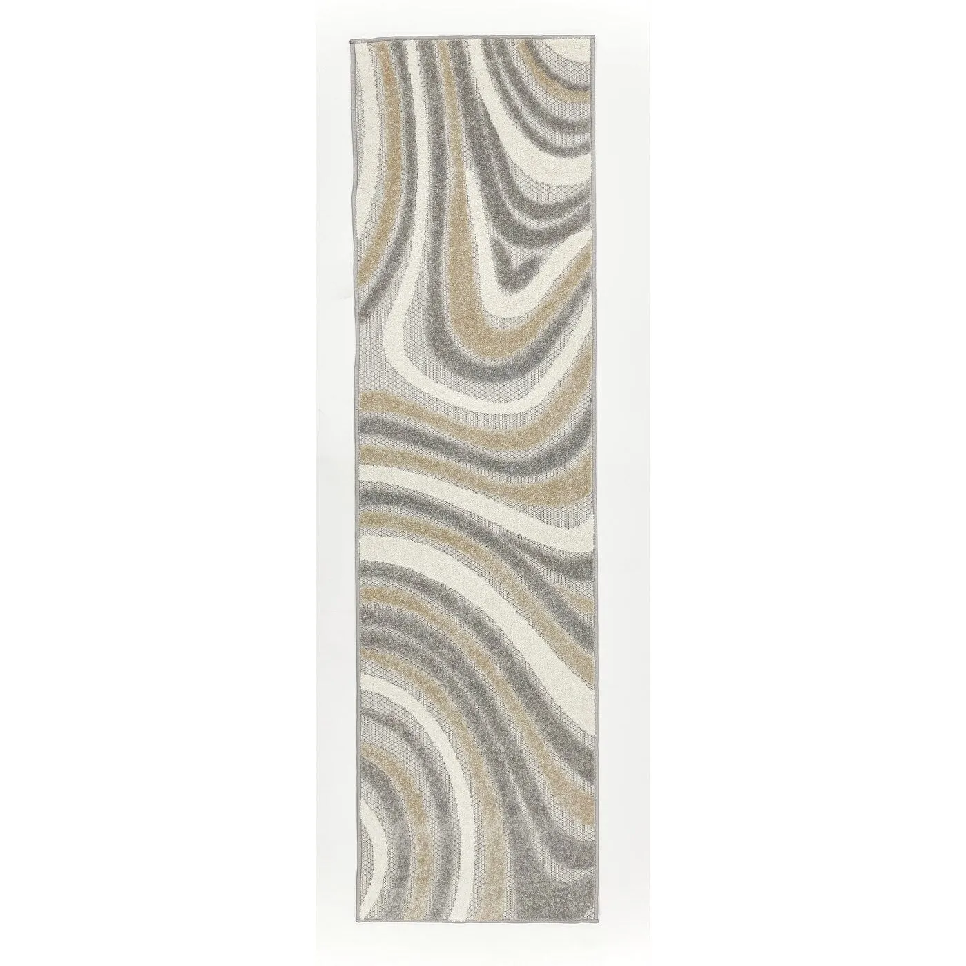 World Rug Gallery Modern Waves Indoor/Outdoor Area Rug