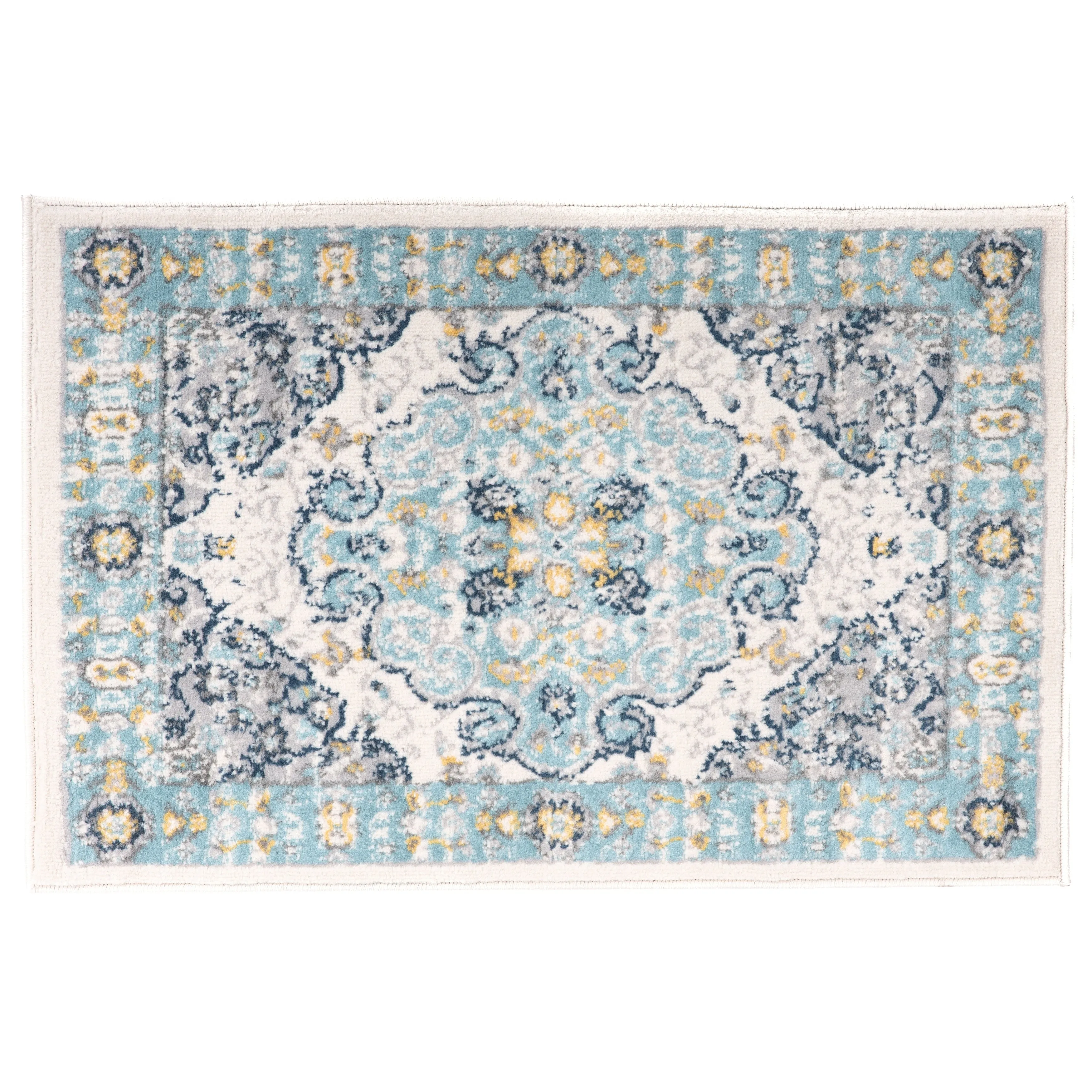 World Rug Gallery Vintage Oriental Distressed Medallion Rug