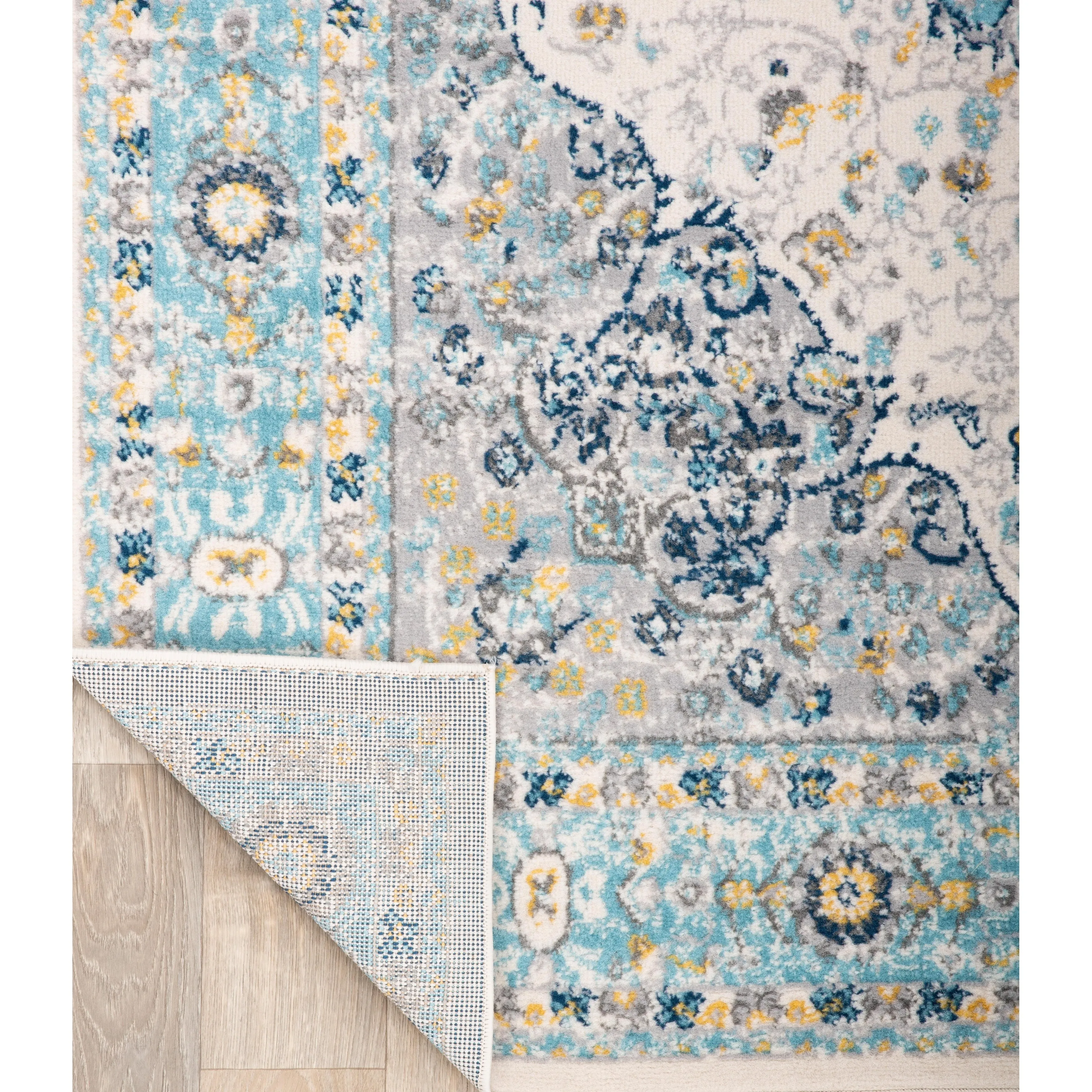 World Rug Gallery Vintage Oriental Distressed Medallion Rug