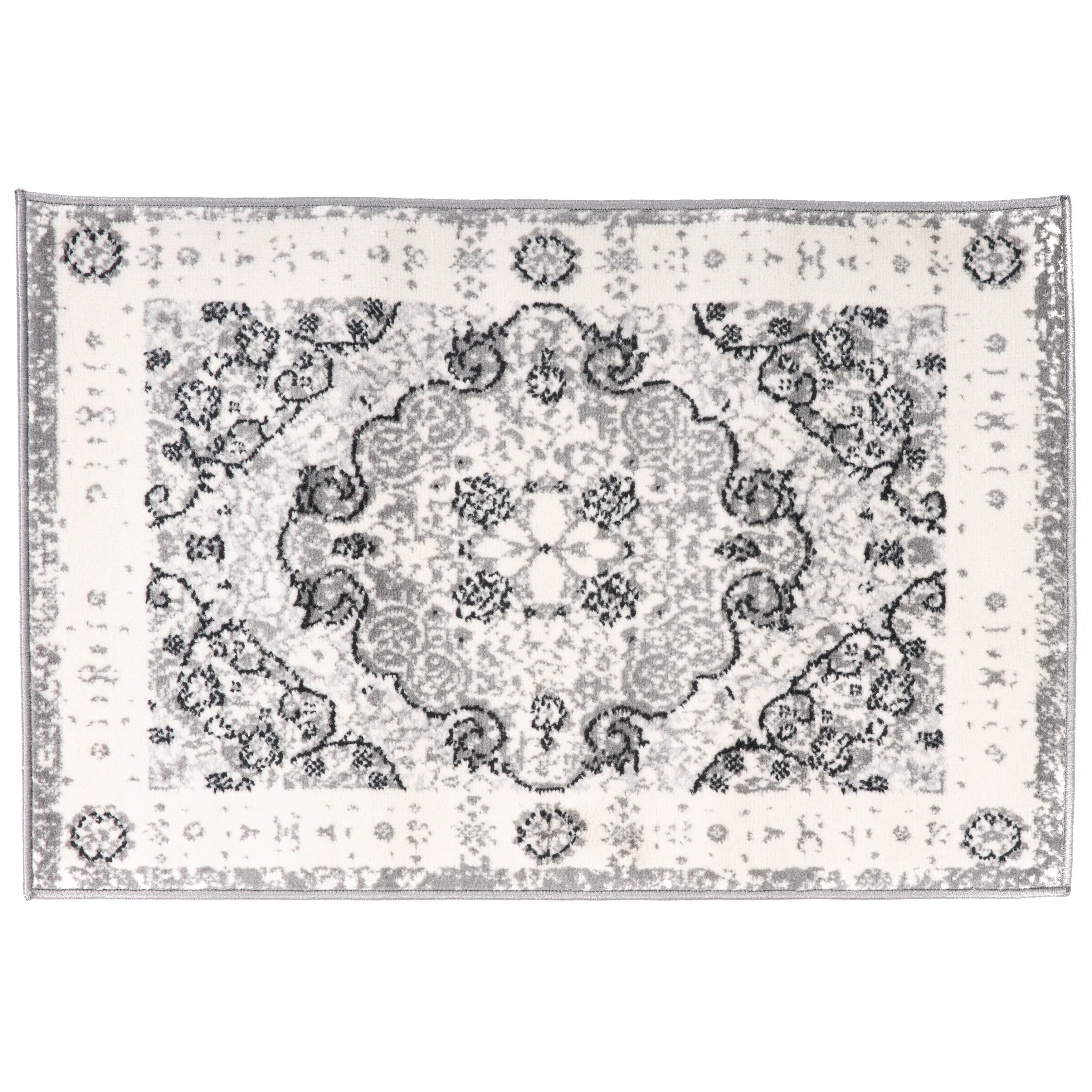 World Rug Gallery Vintage Oriental Distressed Medallion Rug