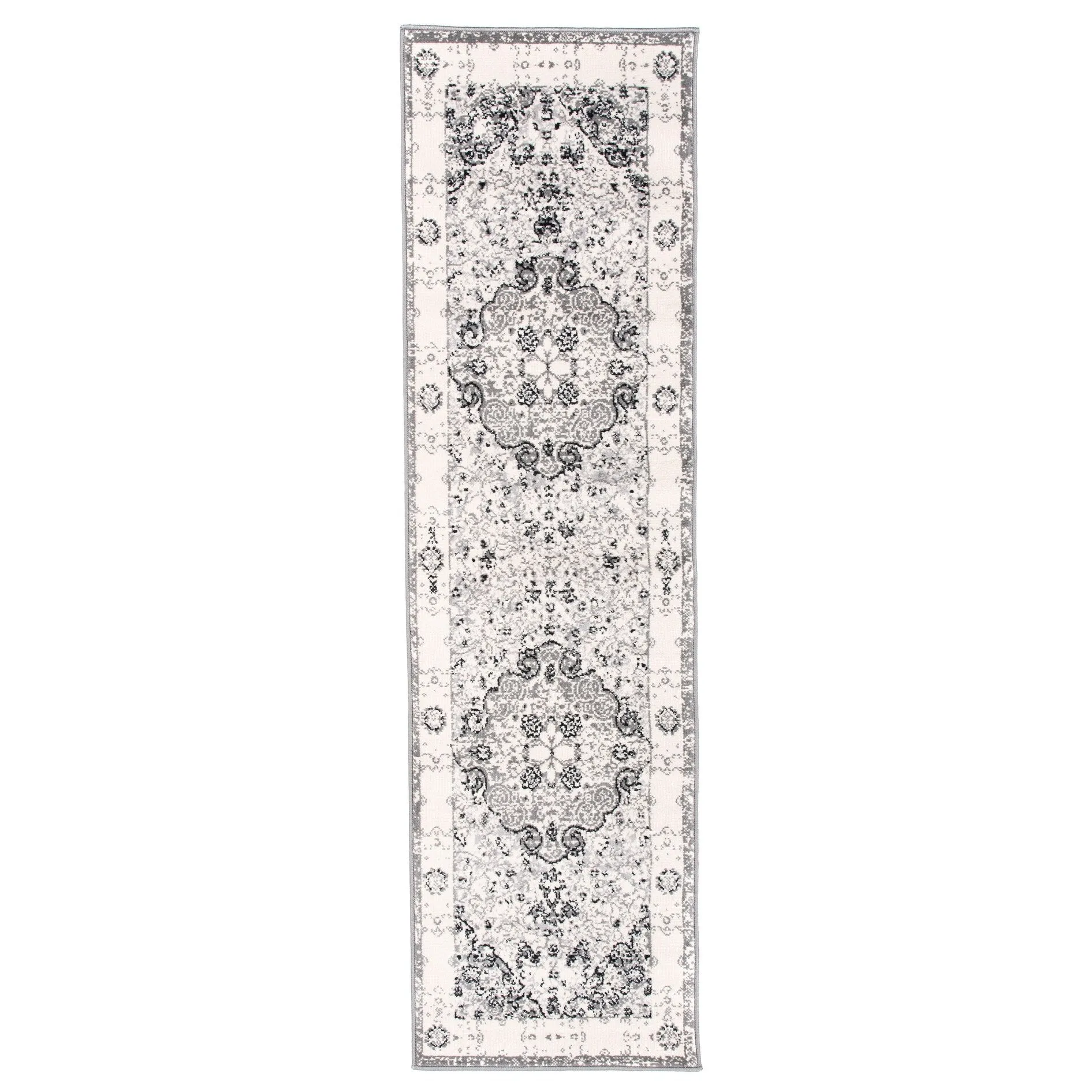 World Rug Gallery Vintage Oriental Distressed Medallion Rug