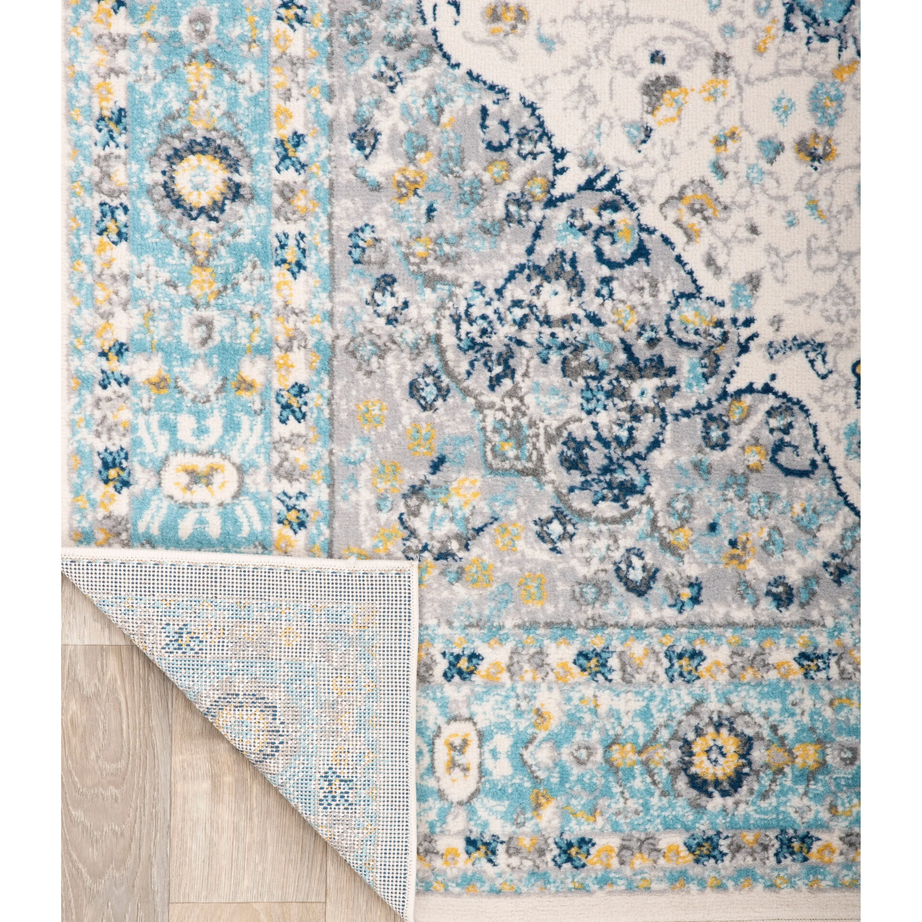 World Rug Gallery Vintage Oriental Distressed Medallion Rug