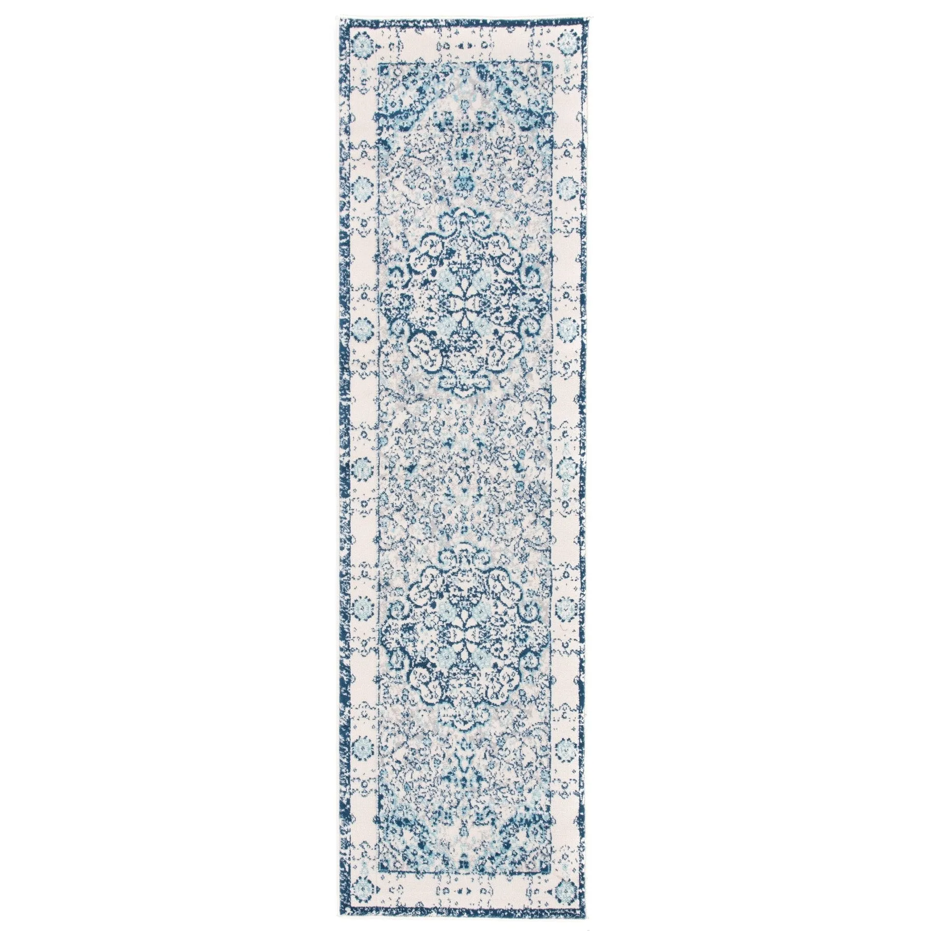 World Rug Gallery Vintage Oriental Distressed Medallion Rug
