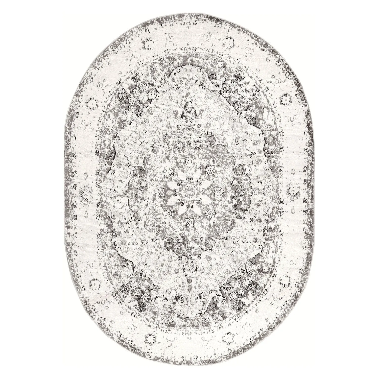 World Rug Gallery Vintage Oriental Distressed Medallion Rug