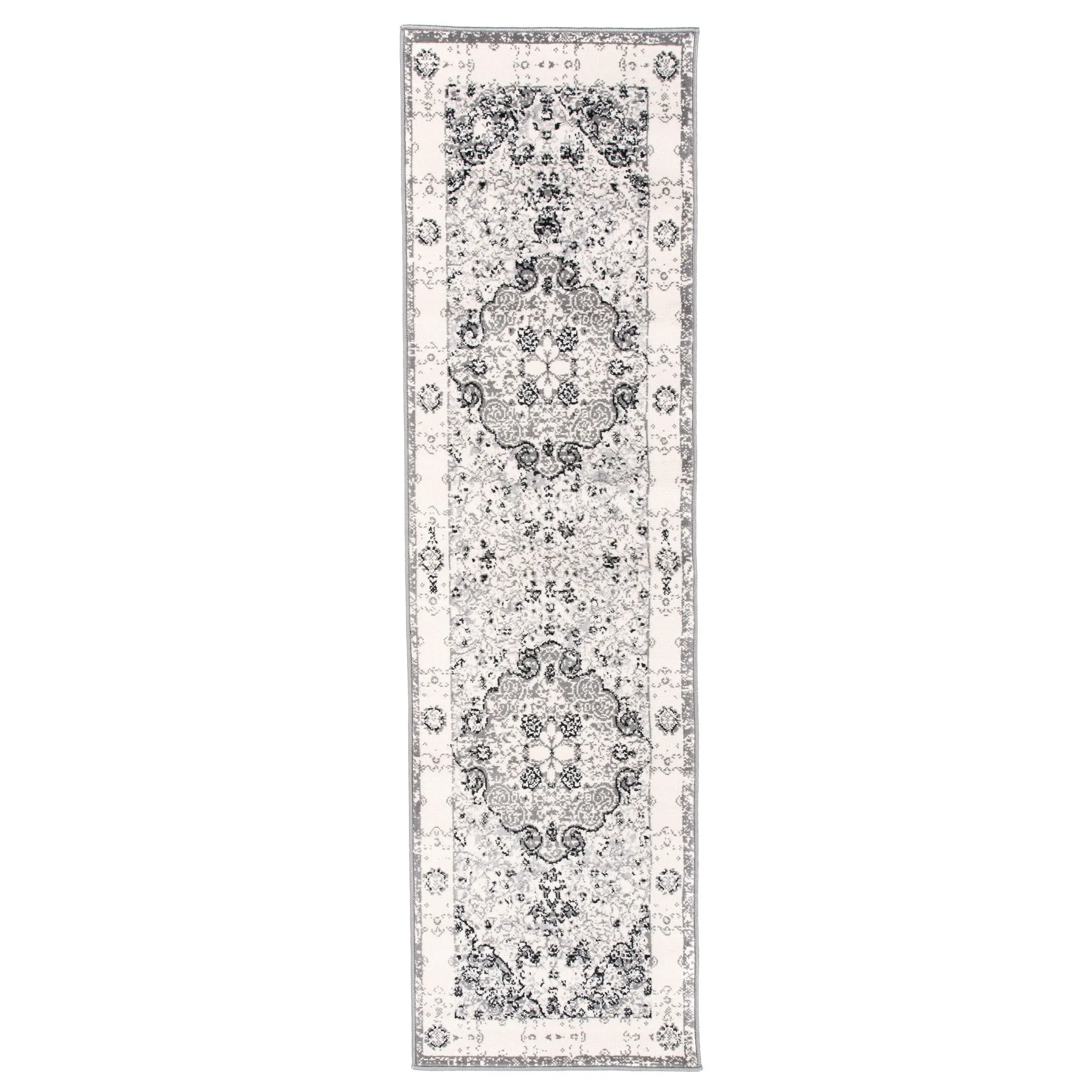 World Rug Gallery Vintage Oriental Distressed Medallion Rug