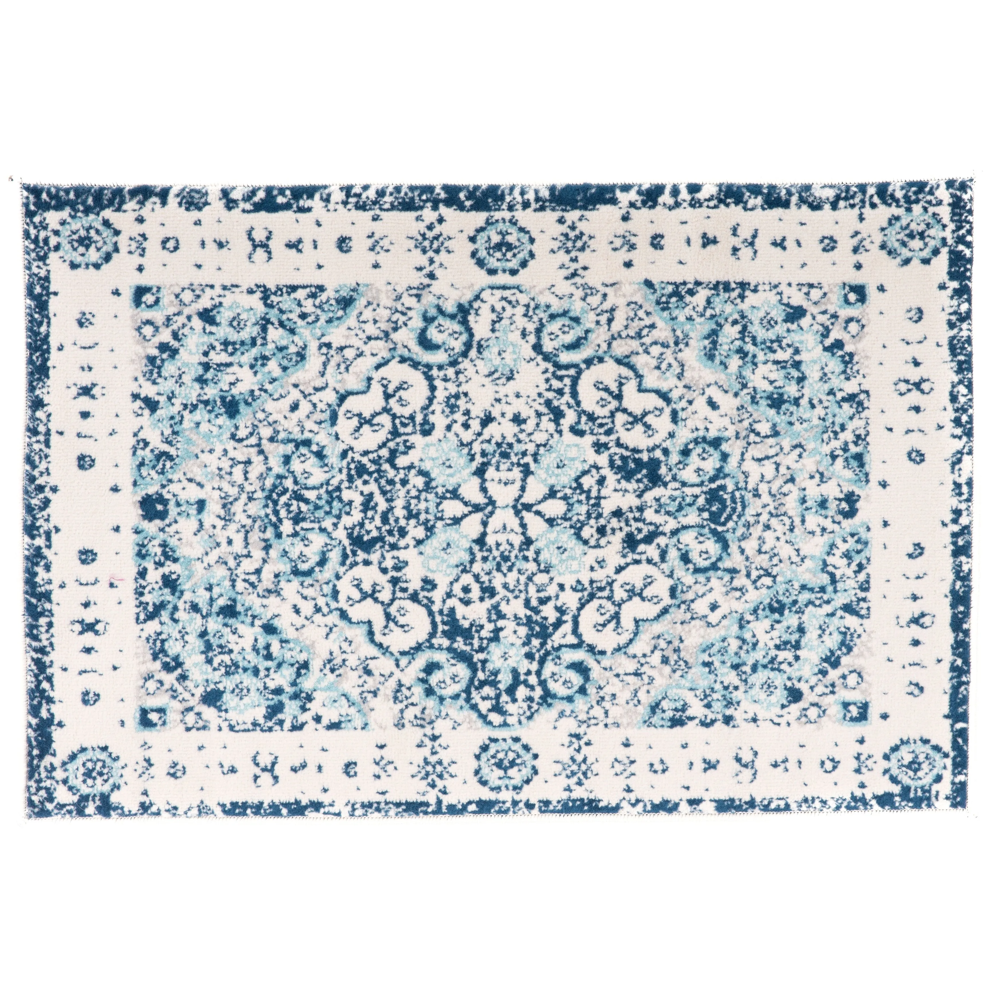 World Rug Gallery Vintage Oriental Distressed Medallion Rug