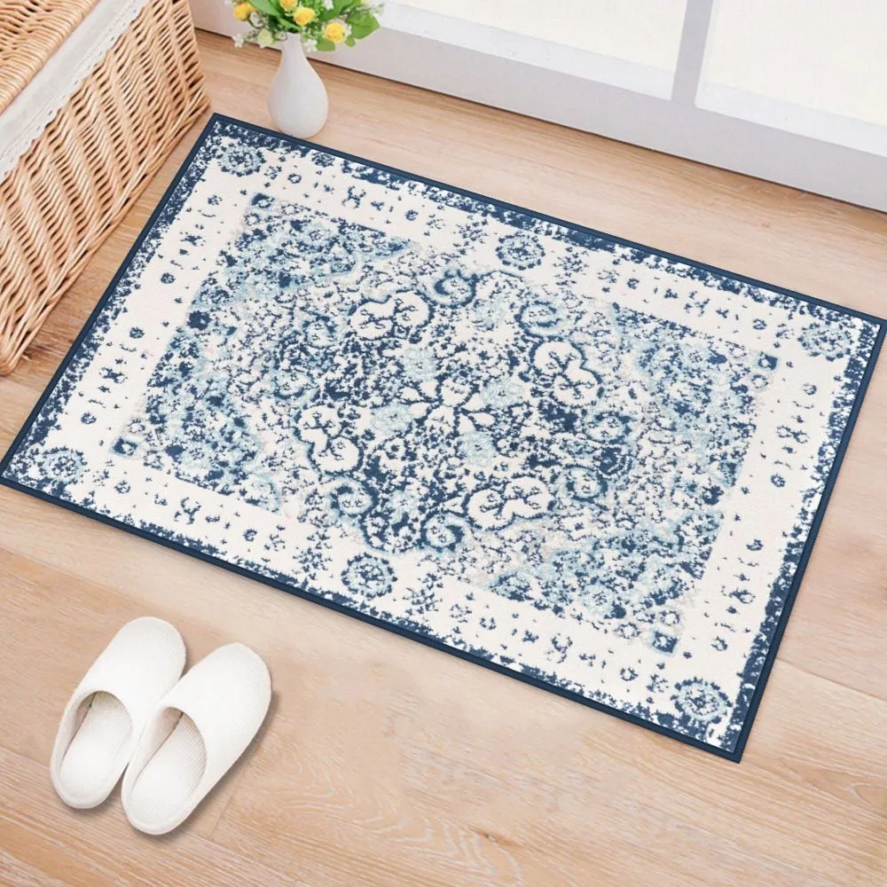 World Rug Gallery Vintage Oriental Distressed Medallion Rug