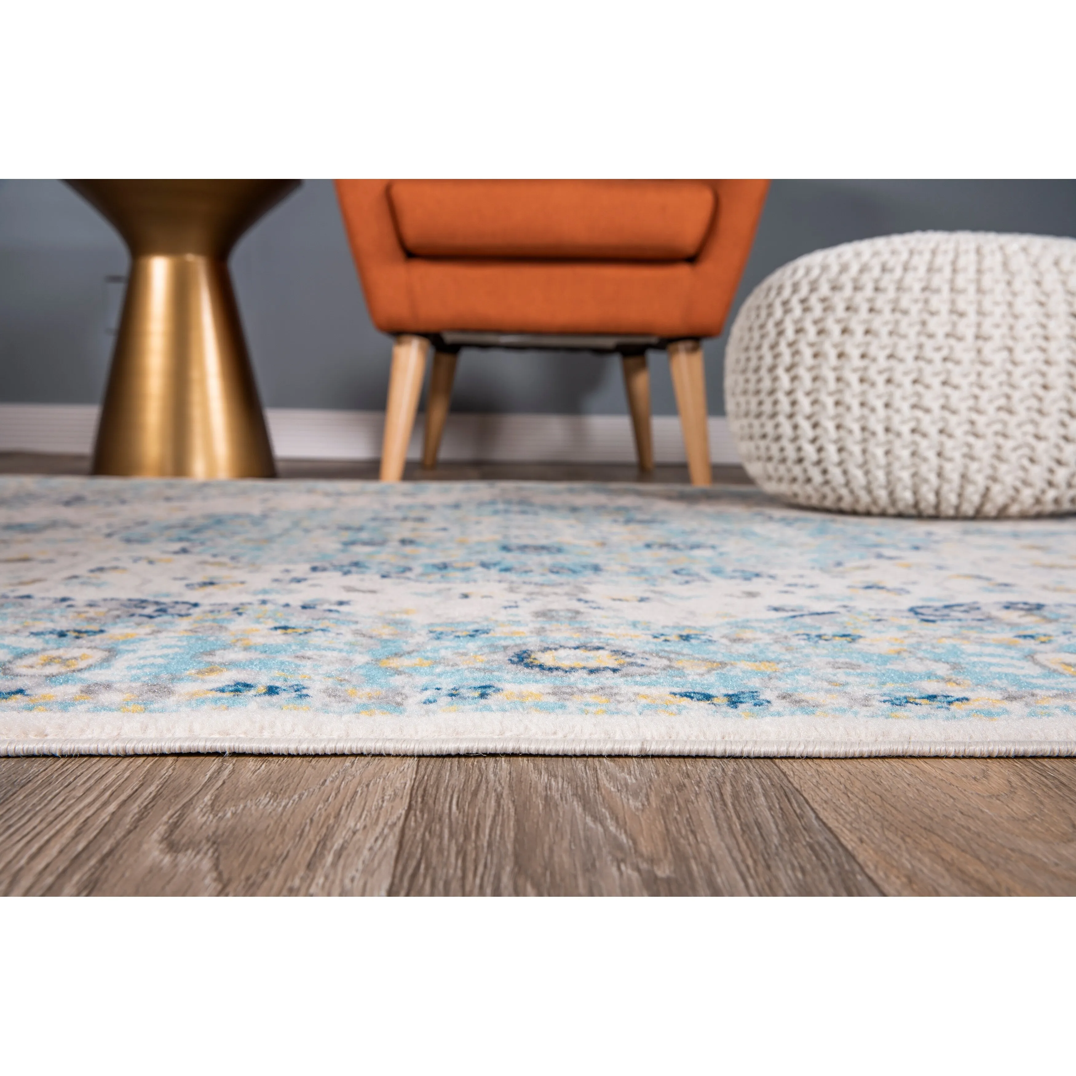 World Rug Gallery Vintage Oriental Distressed Medallion Rug