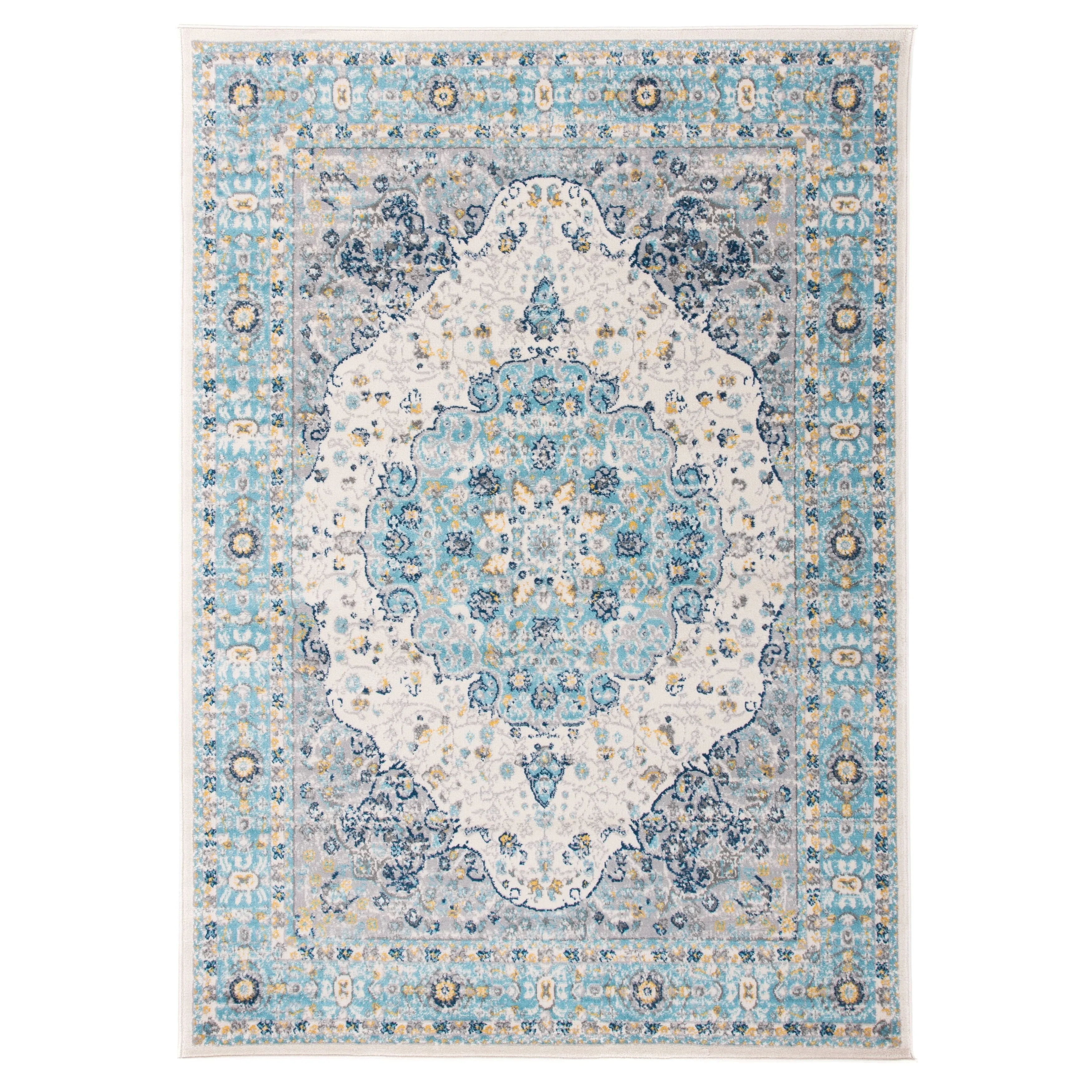 World Rug Gallery Vintage Oriental Distressed Medallion Rug