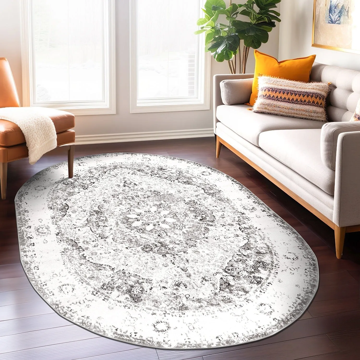 World Rug Gallery Vintage Oriental Distressed Medallion Rug
