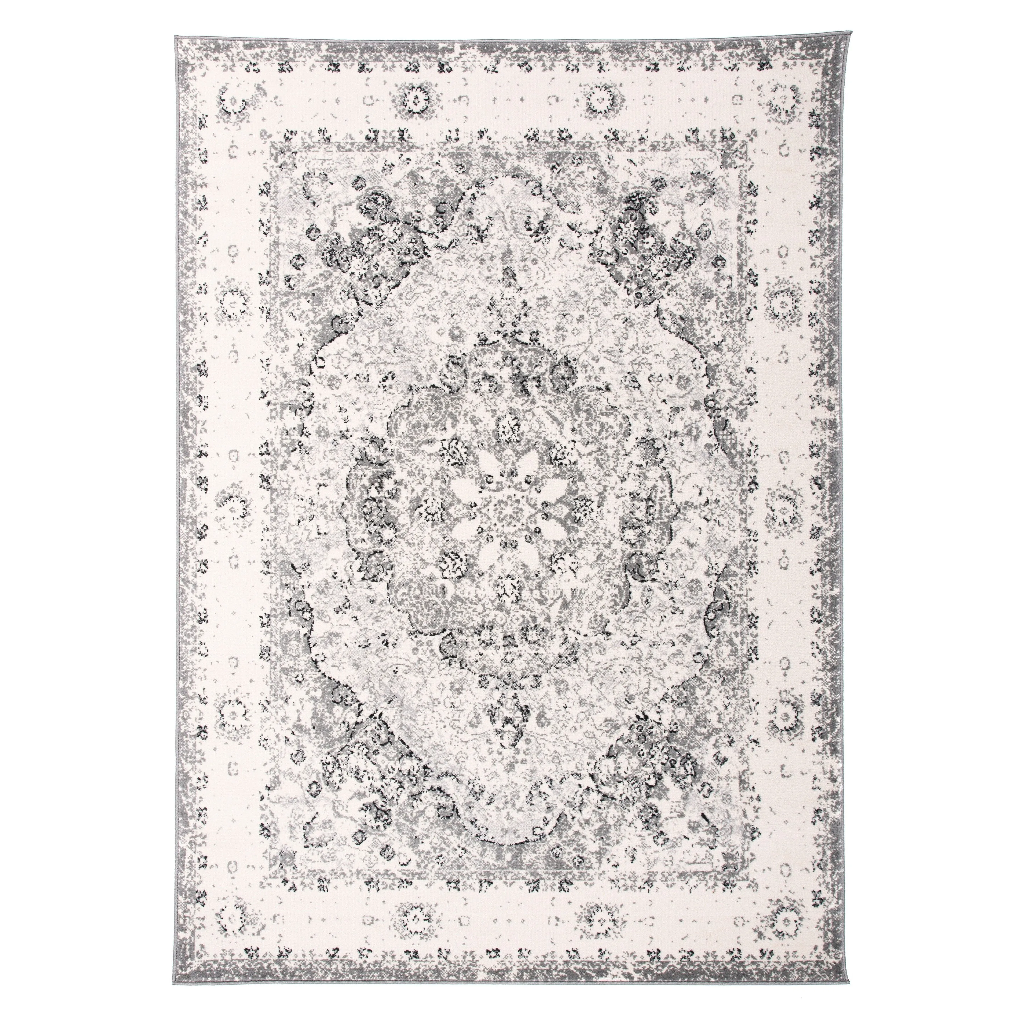 World Rug Gallery Vintage Oriental Distressed Medallion Rug