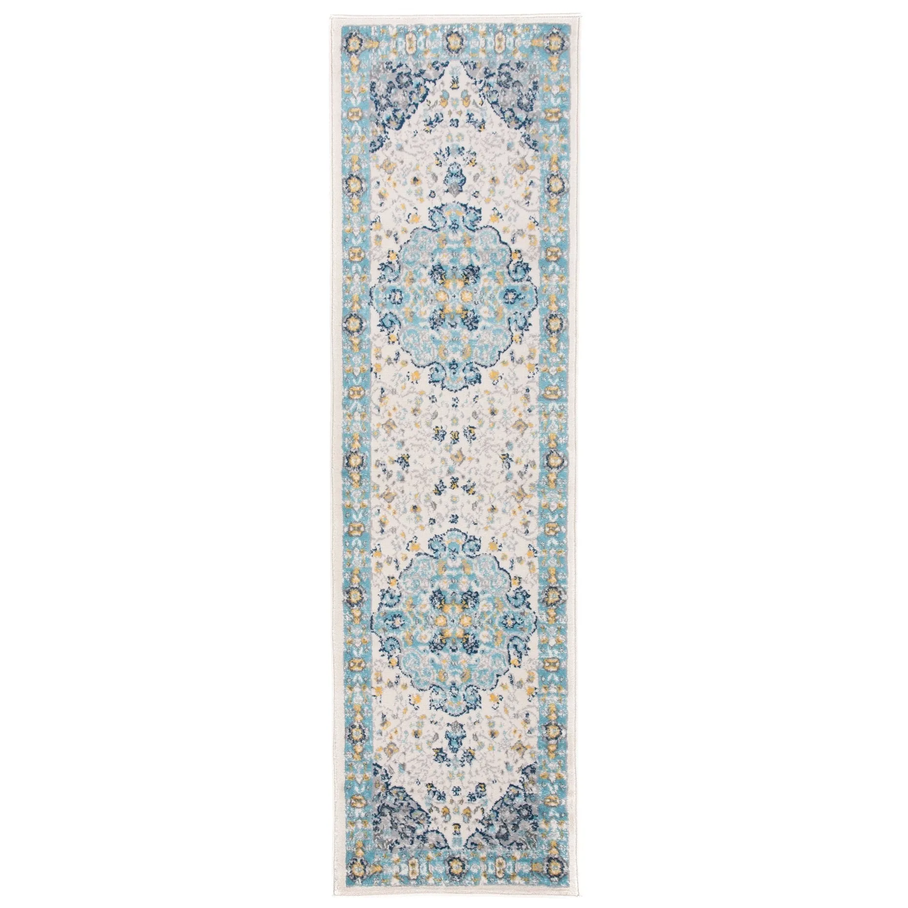 World Rug Gallery Vintage Oriental Distressed Medallion Rug
