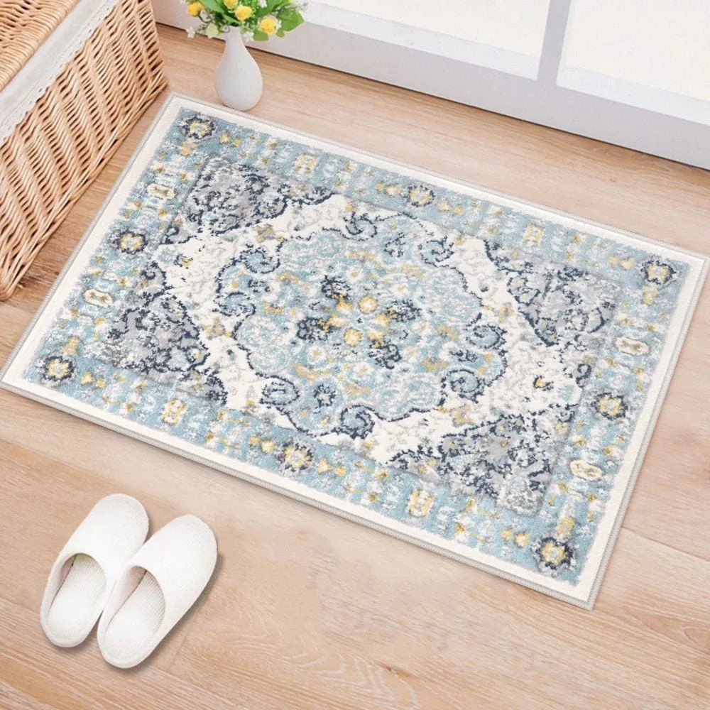 World Rug Gallery Vintage Oriental Distressed Medallion Rug
